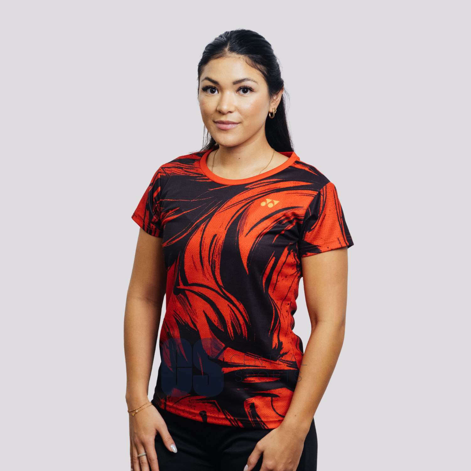 Yonex Crimson Spirit – Women’s Performance Shirt (Rich Red) Yonex CNY2026 TT B Women Clothing Yonex