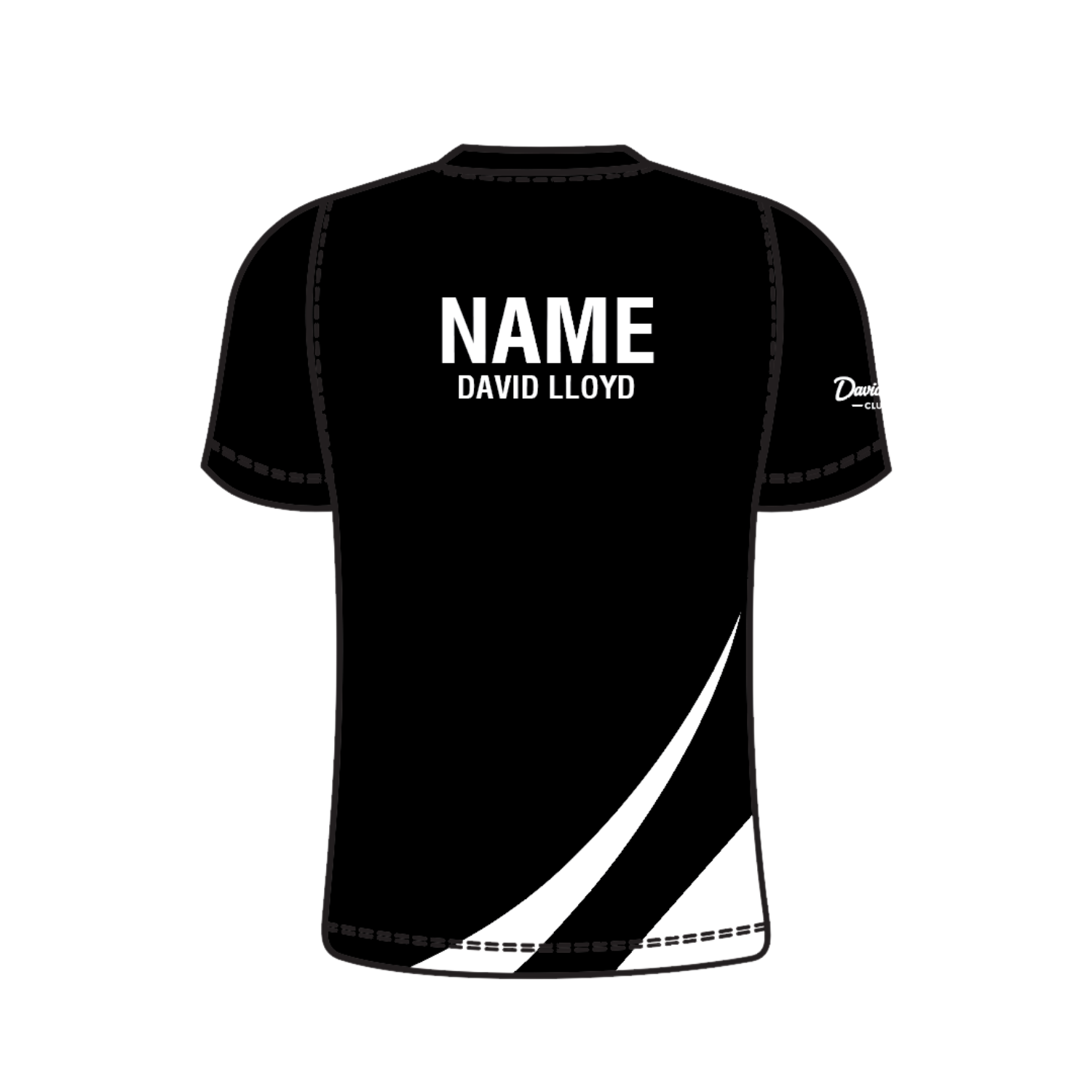 Yonex Kit T004 David Lloyd Clubs Beast T-Shirt Crew Neck Women - Black/White