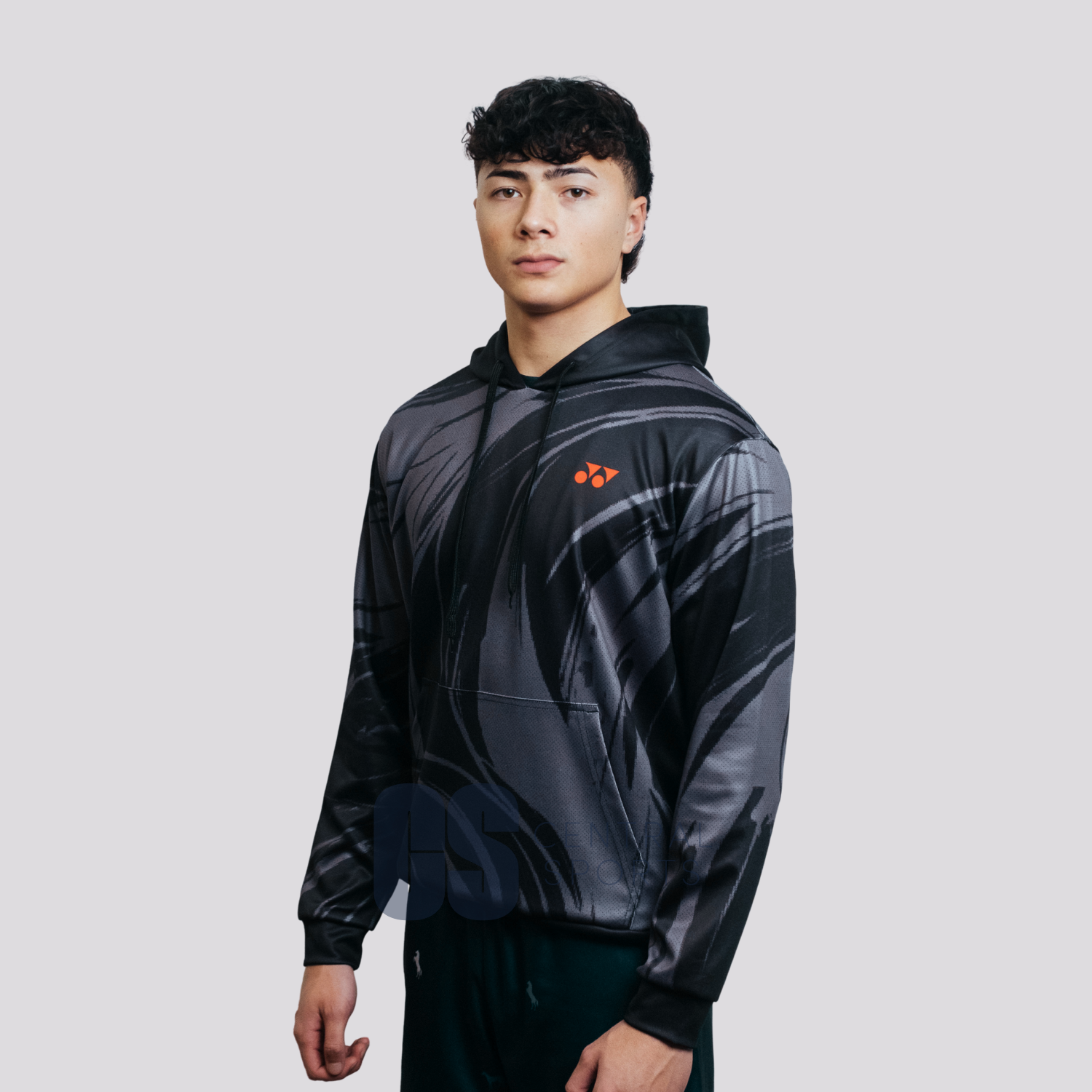 Yonex War Horse – Unisex Overhead Hoodie (Black) Yonex CNY2026 Hood Sweat B Unisex Clothing Yonex