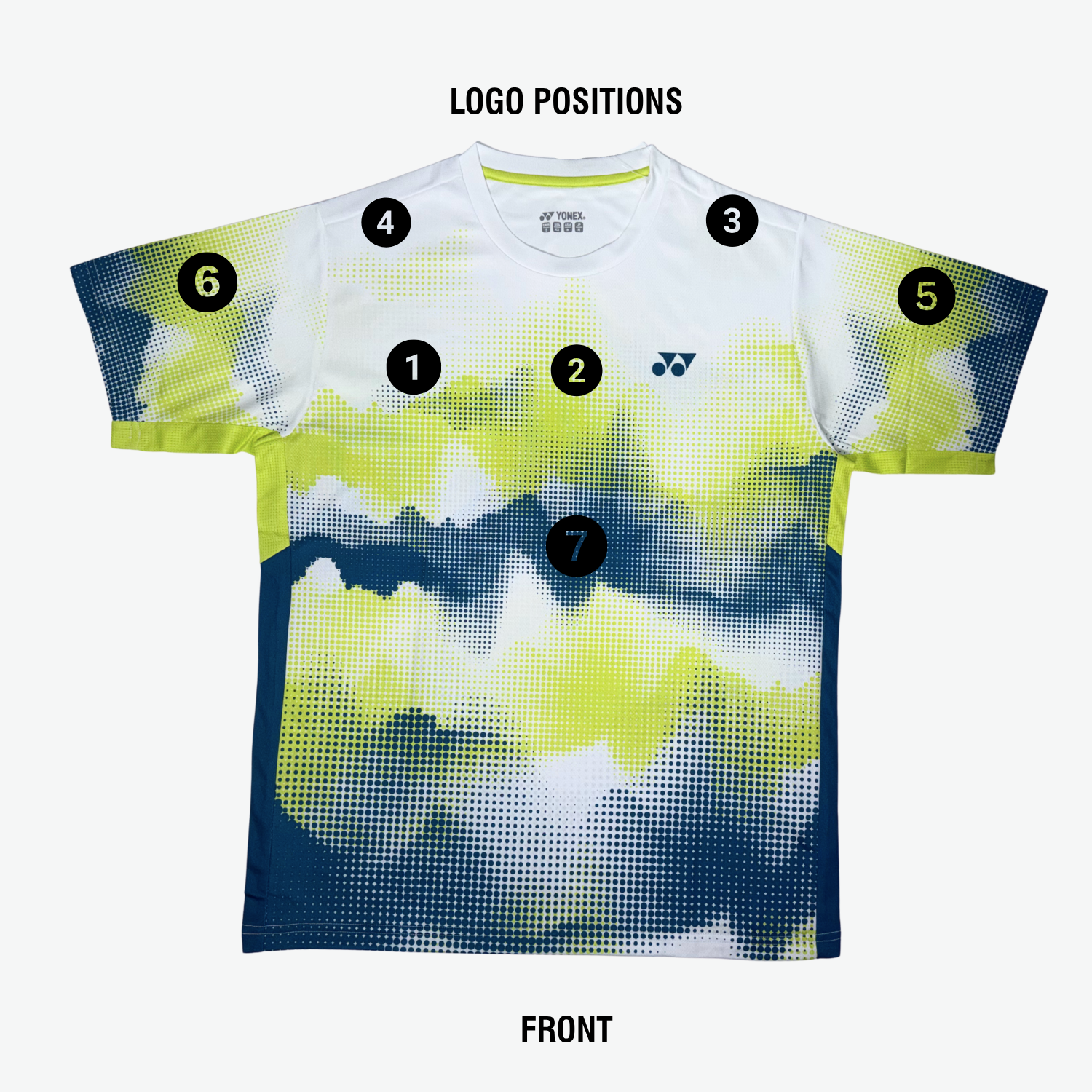 Yonex Crew Neck YTM 12 Mystic Mountains T-Shirt Unisex - White