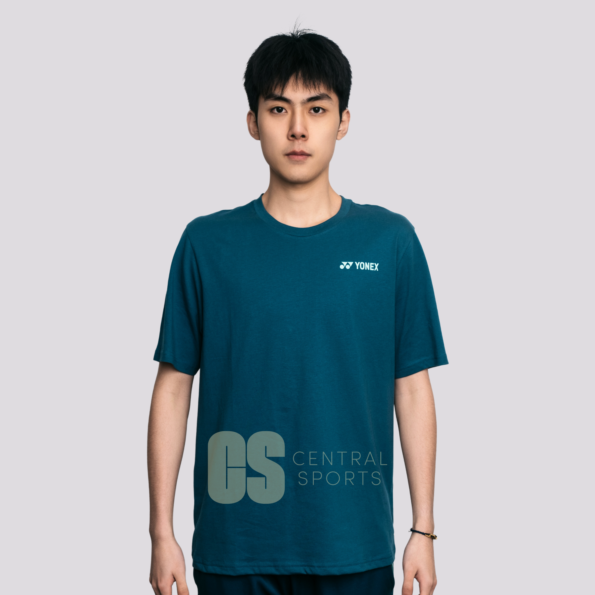 Yonex CNY2025 Coiled Snake Mens Cotton T-Shirt Dark Jade