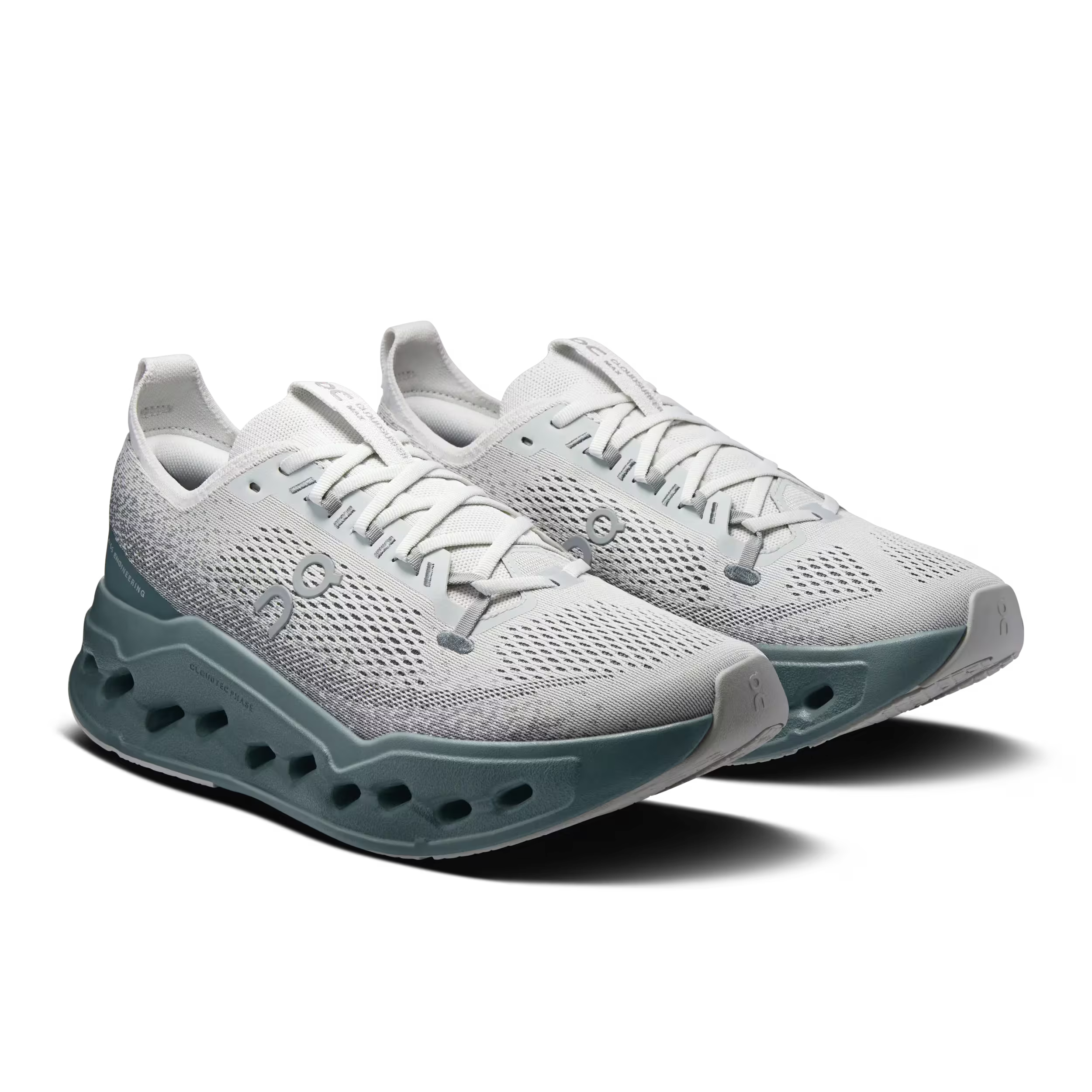 On Running Cloudsurfer Max Running Shoe Men - Iceberg/Olive Running Shoes On Running