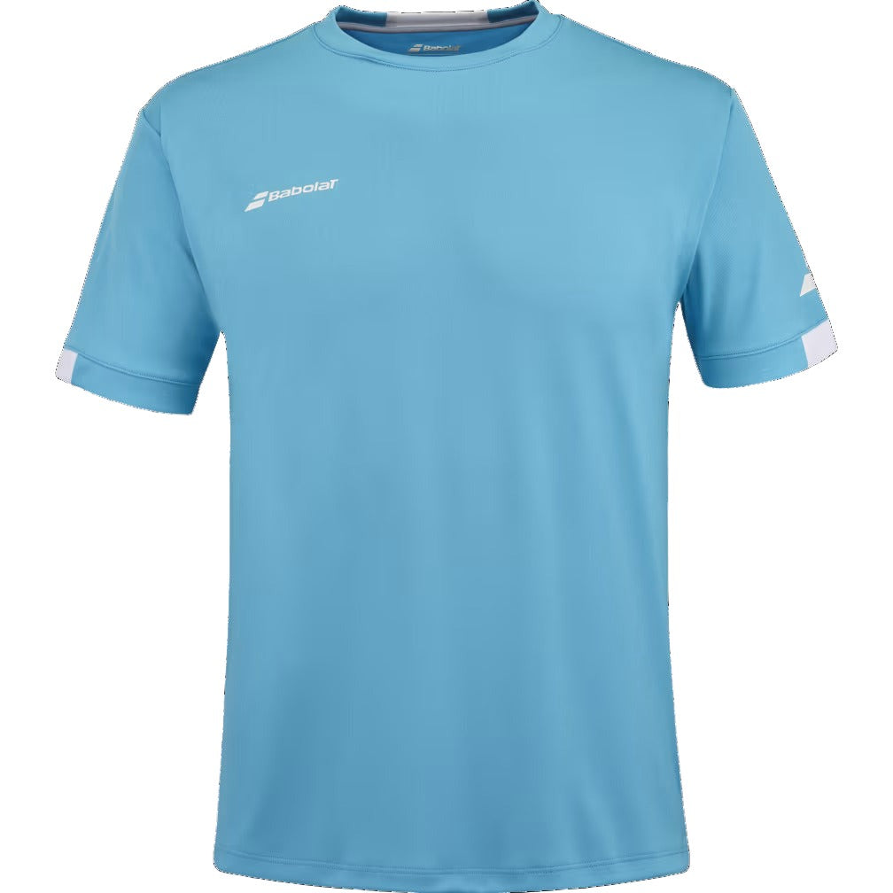 Babolat 3MP2011 Play Crew Neck Mens Shirt Cyan Blue Clothing Babolat