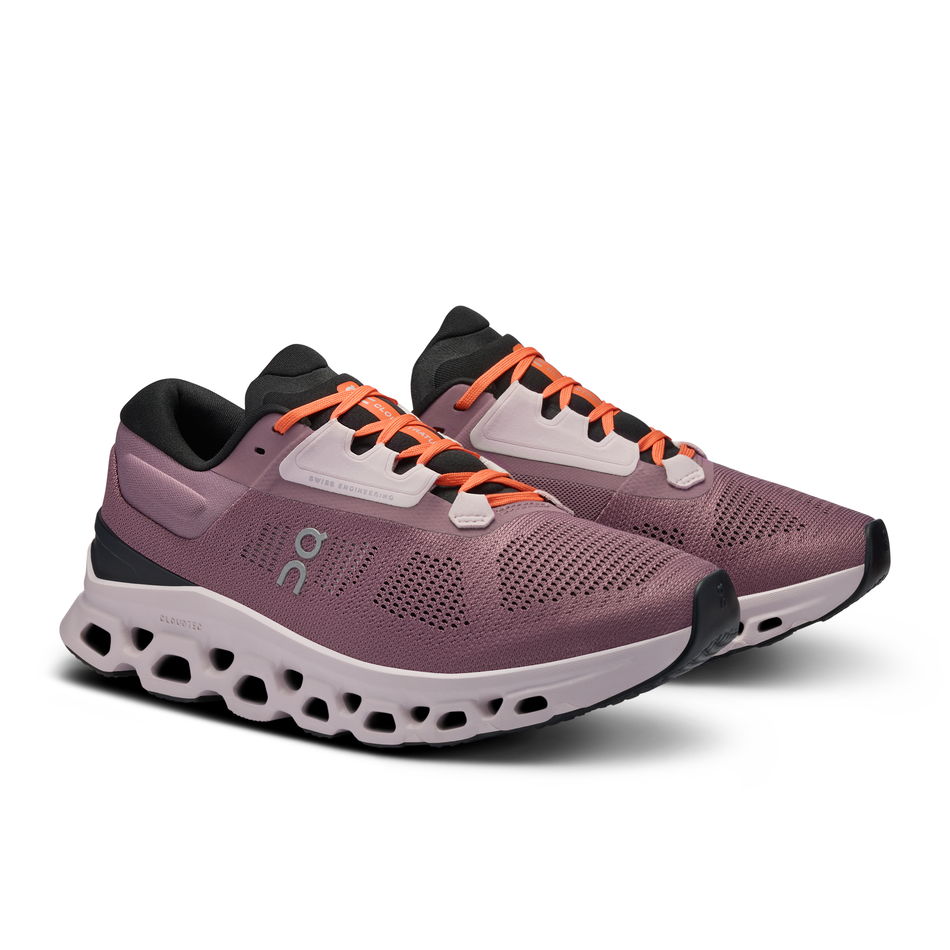 On Cloudstratus 3 Running Shoes Women - Quartz/Lily