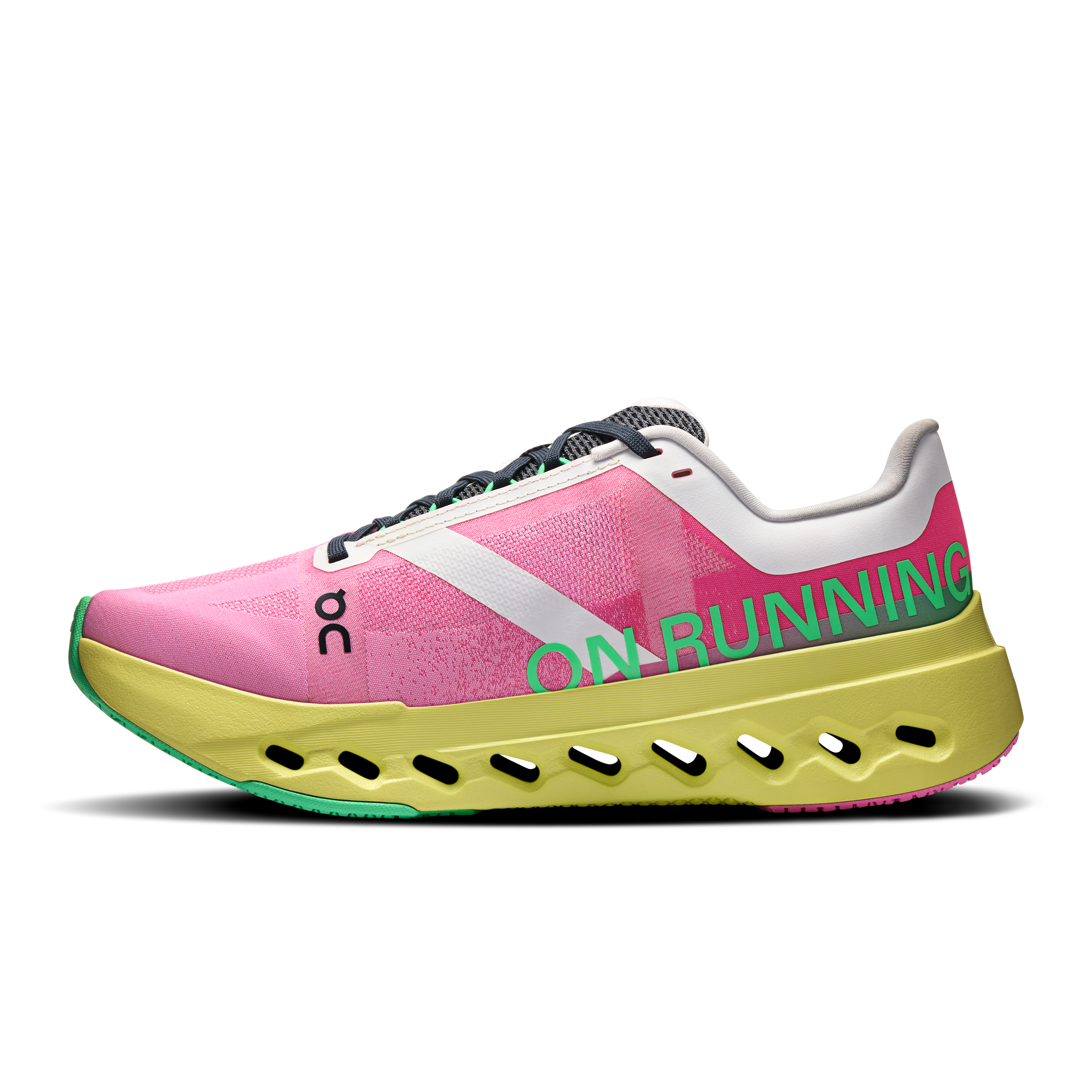 ON Cloudsurfer Next 2 Running Shoes Women-Pink/Limelight