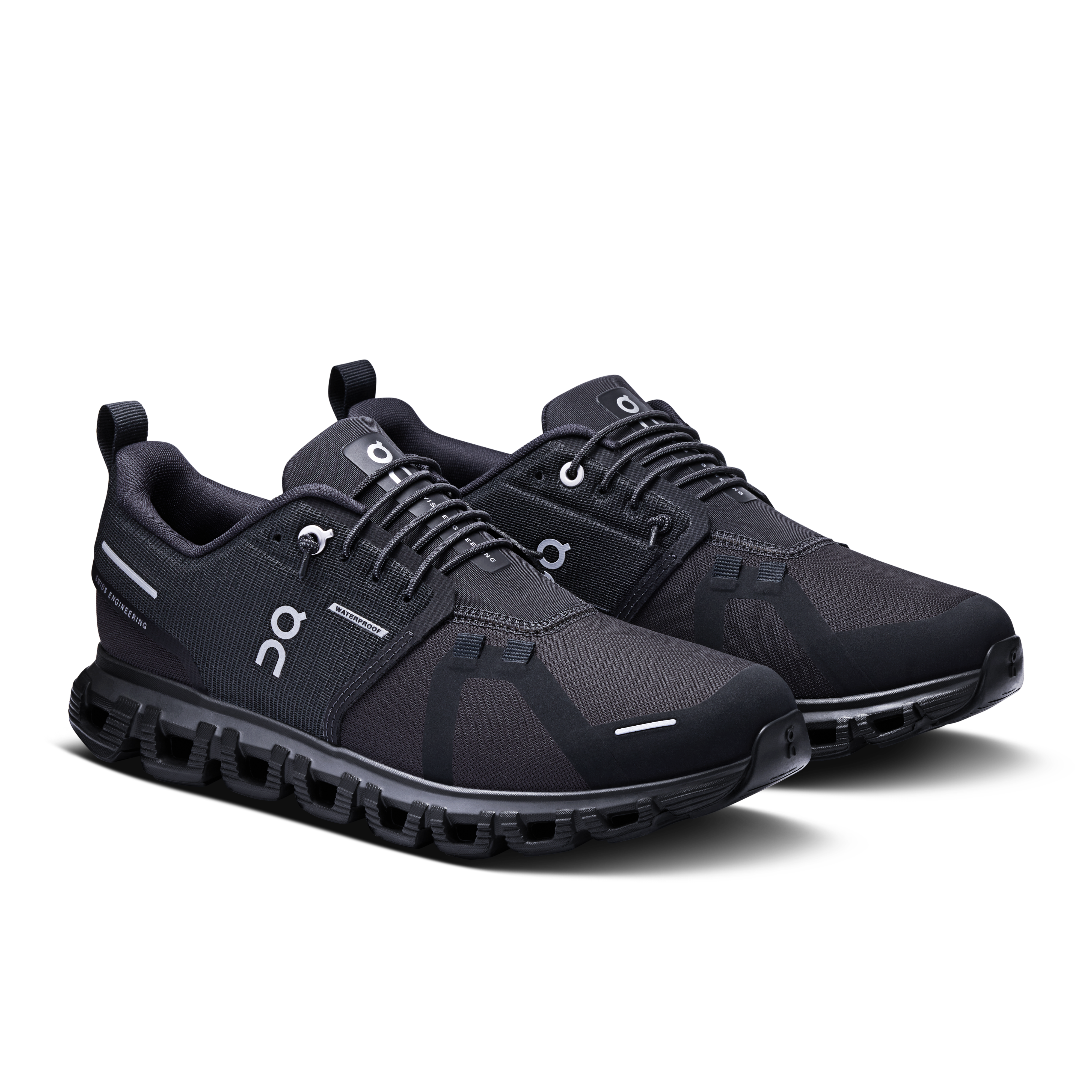 On Cloud 6 Waterproof Running Shoes Women - Black/Black