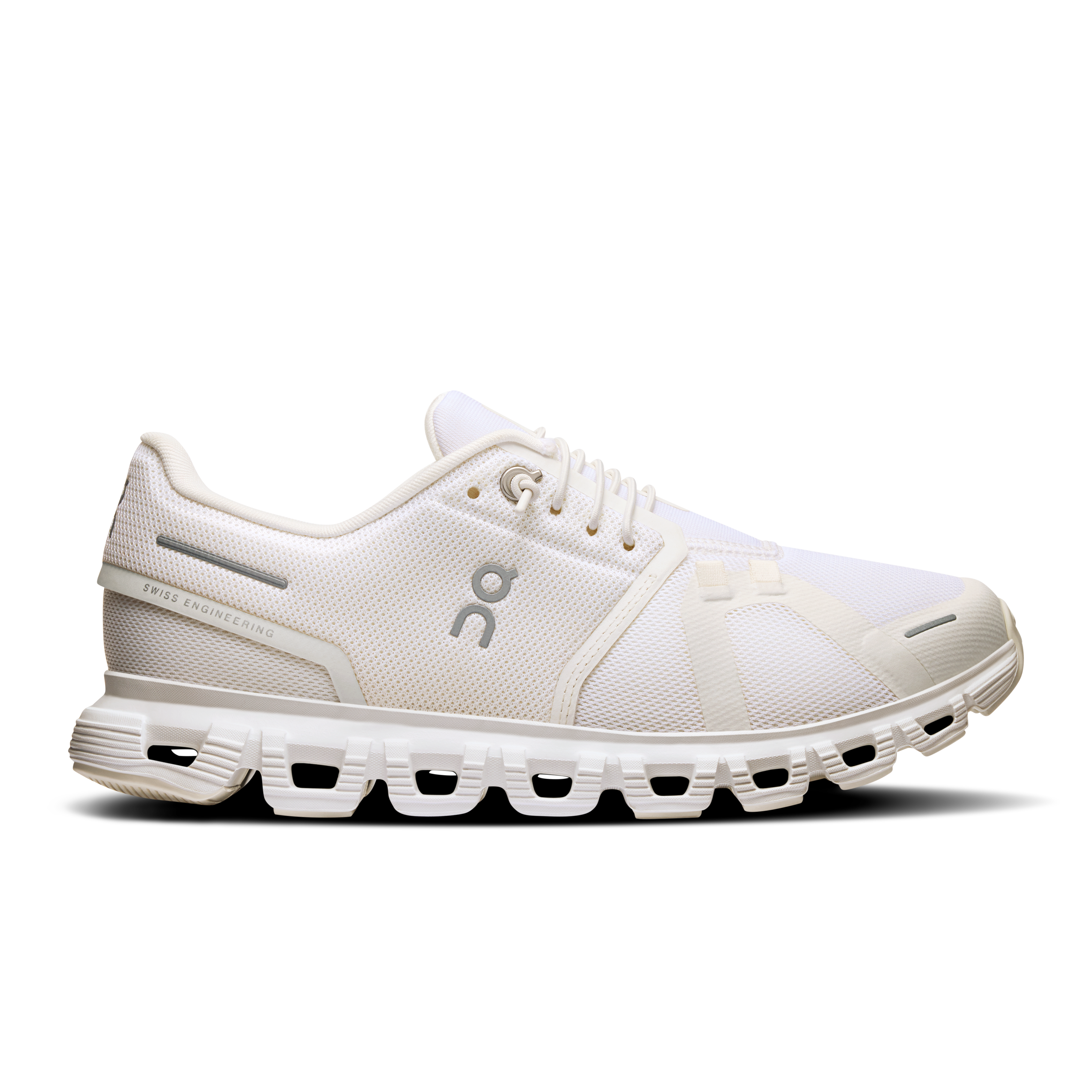 On Cloud 6 Running Shoes Women - White/White