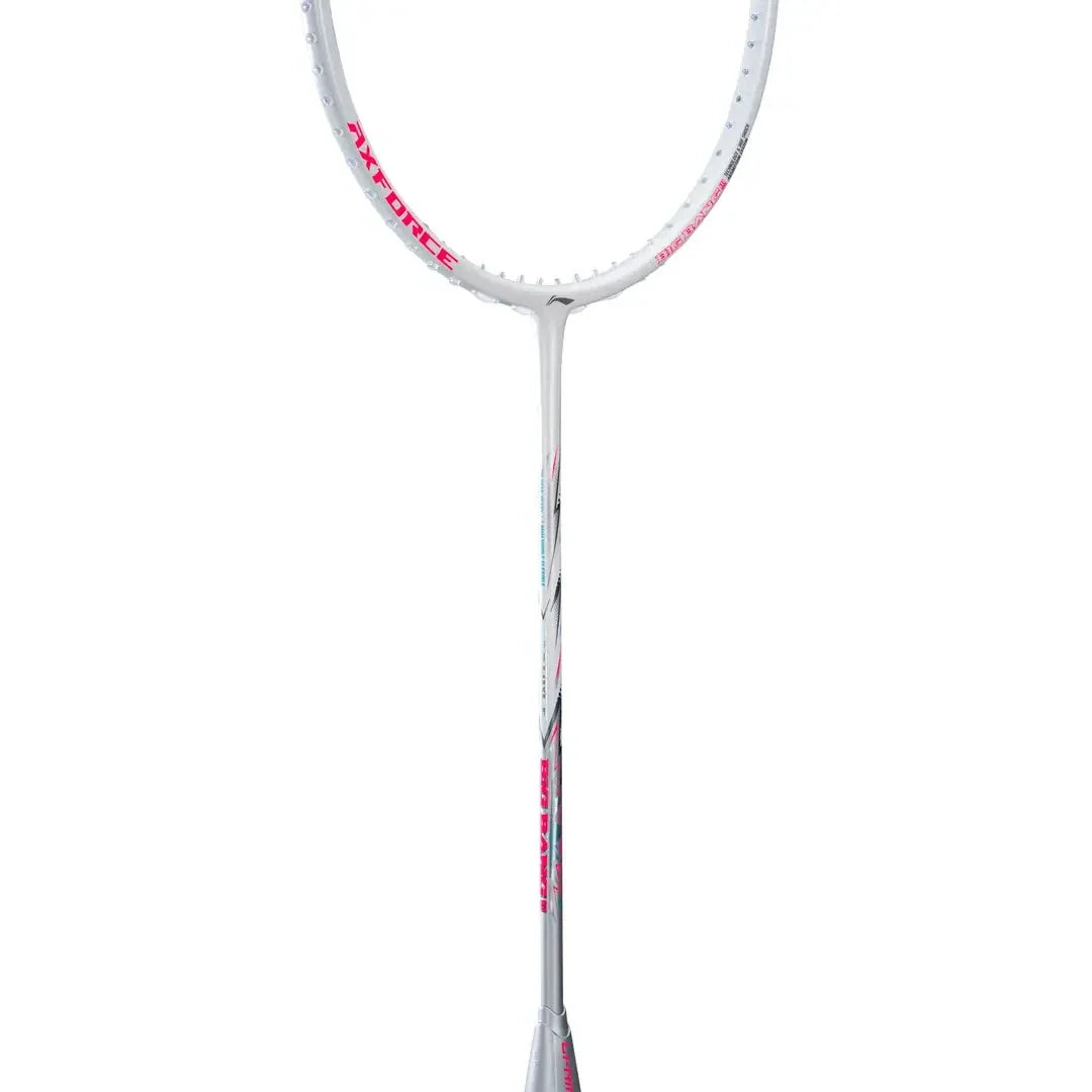 Li-Ning Axforce Bigbang Badminton Racket - Pearl White/Neon Iridescent Pink Badminton Rackets Li-Ning