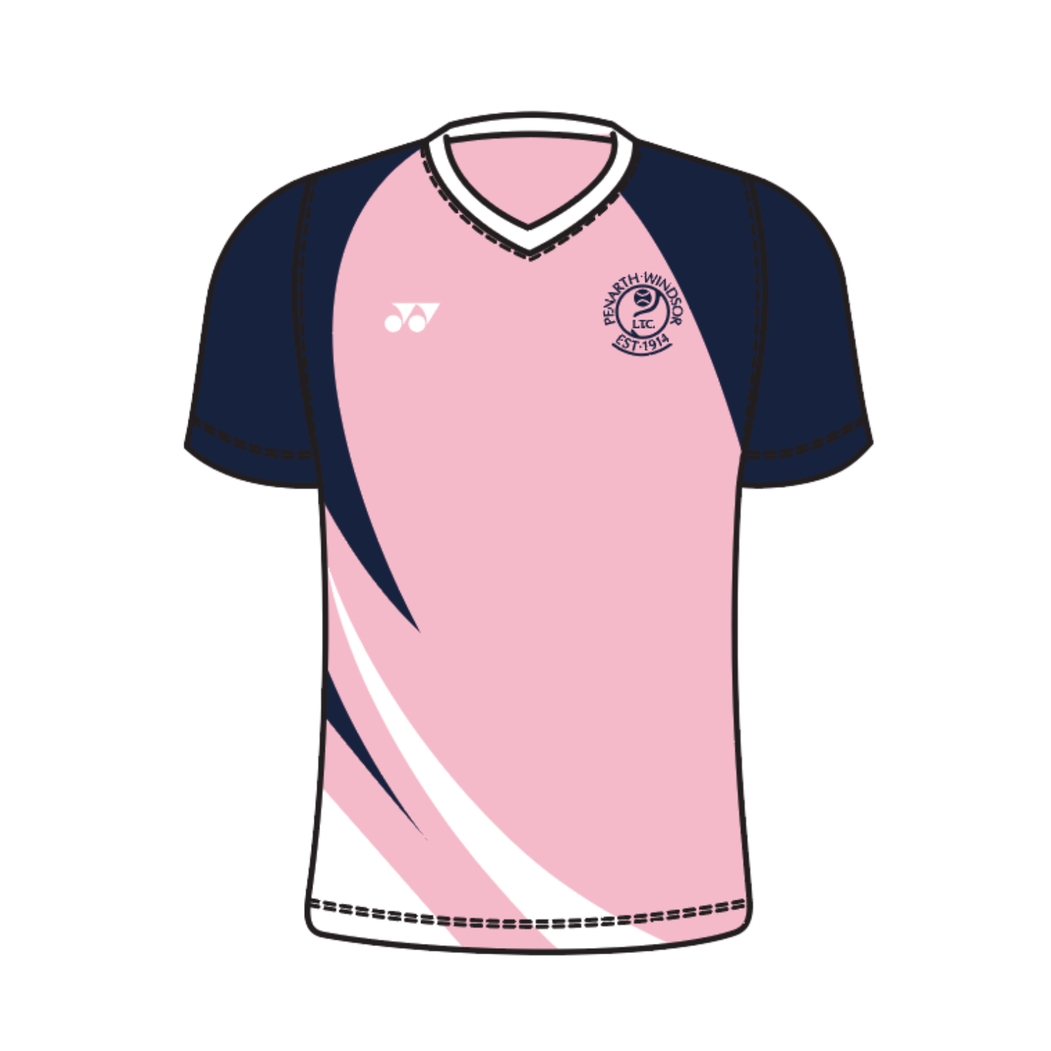 Penarth Windsor LTC T004 Beast V Neck T-Shirt Womens