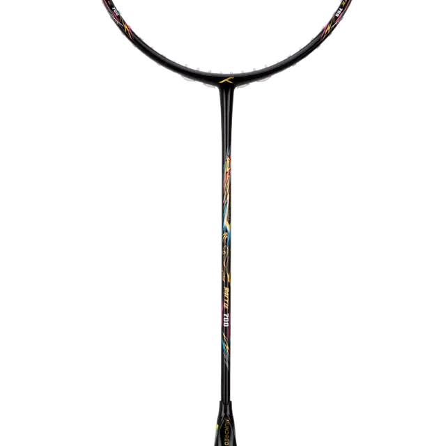 Hundred Battle 700 4U Badminton Racket - Black/Gold/Blue