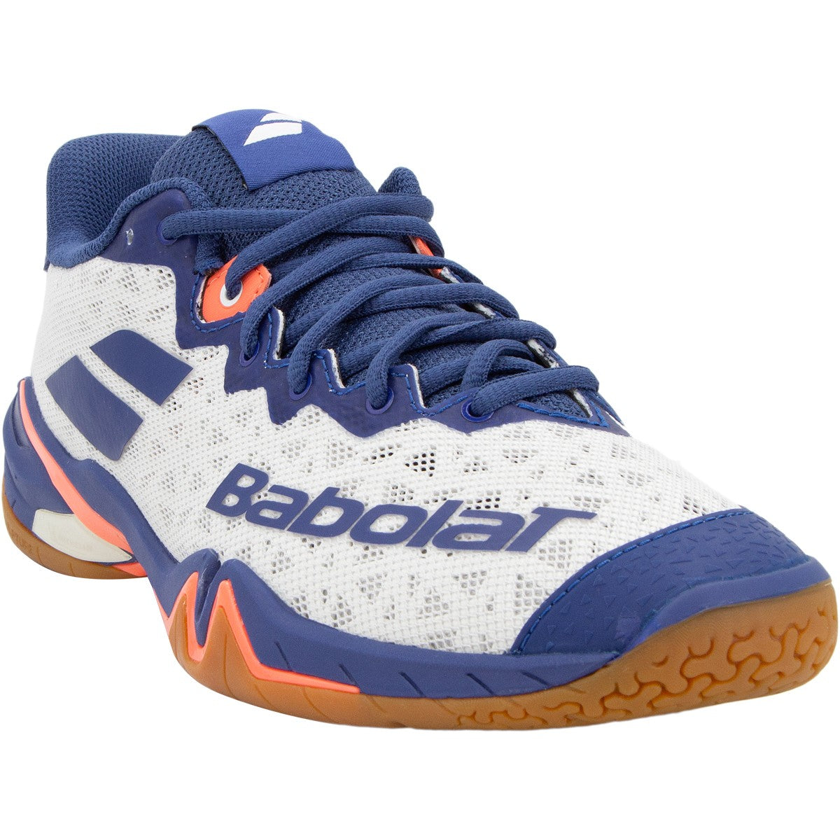 Babolat Shadow 4 Badminton Shoe Men - White/Navy Badminton Shoes Babolat