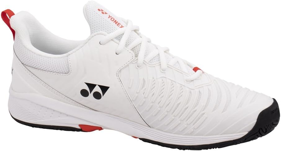 Yonex Sonicage 3 Mens (White/Red) Tennis Shoes Badminton Shoes Yonex