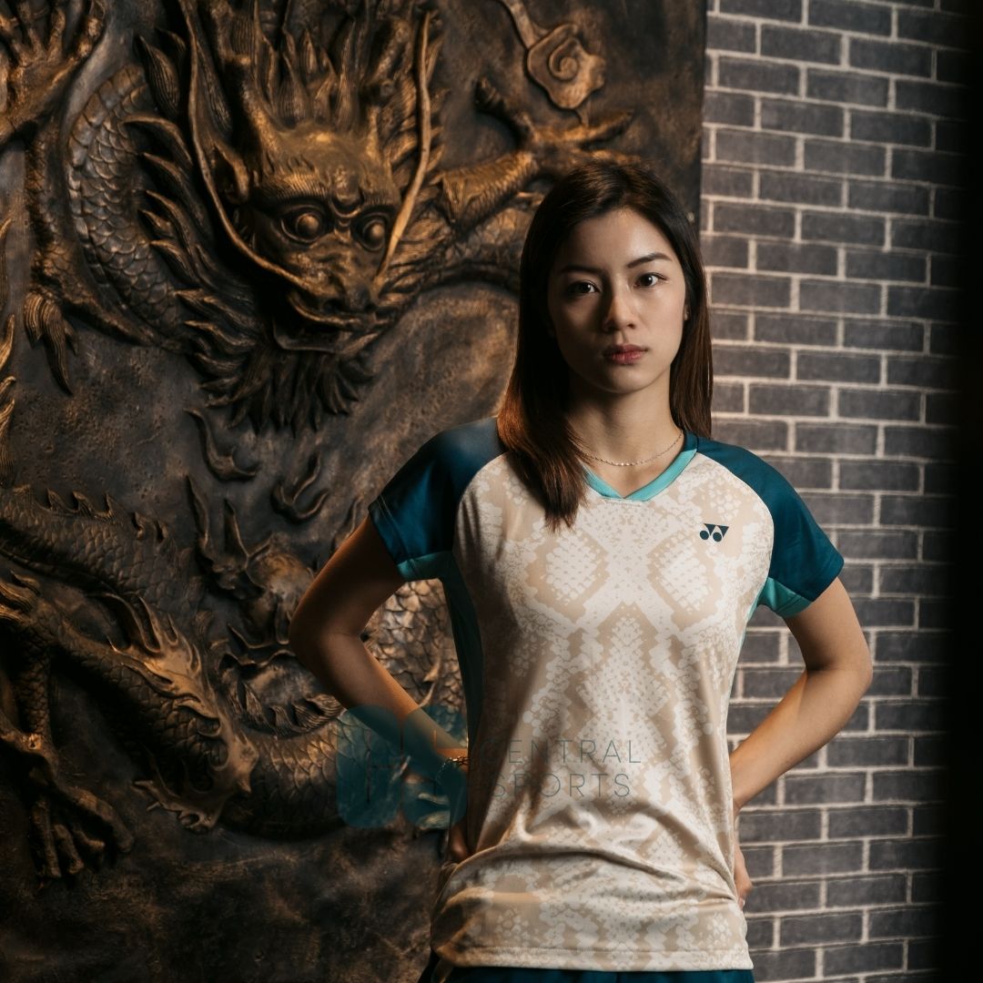 Yonex Snakeskin Game Top Womens Ivory