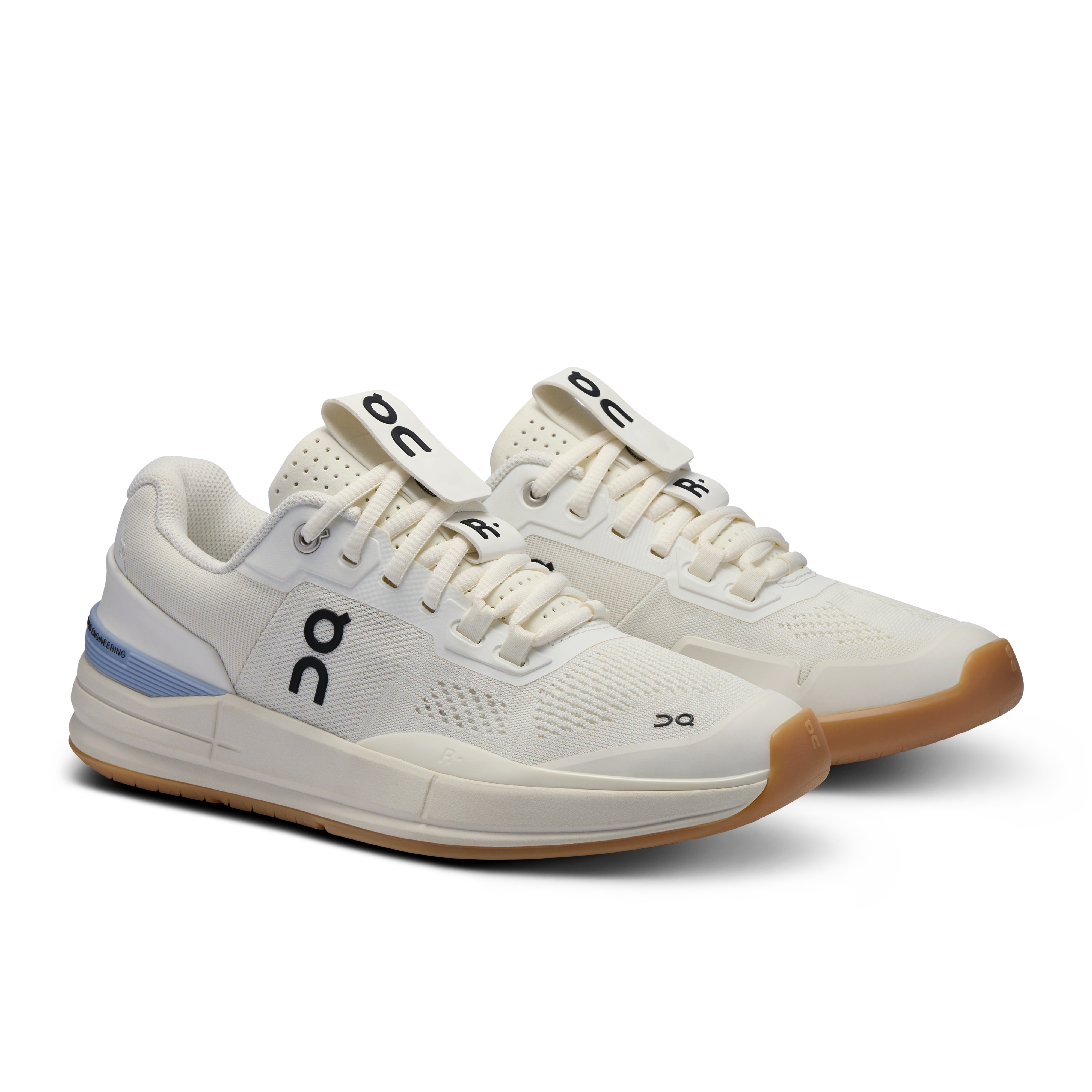 On THE ROGER Pro Tennis Shoes Men - Ivory/Chambray
