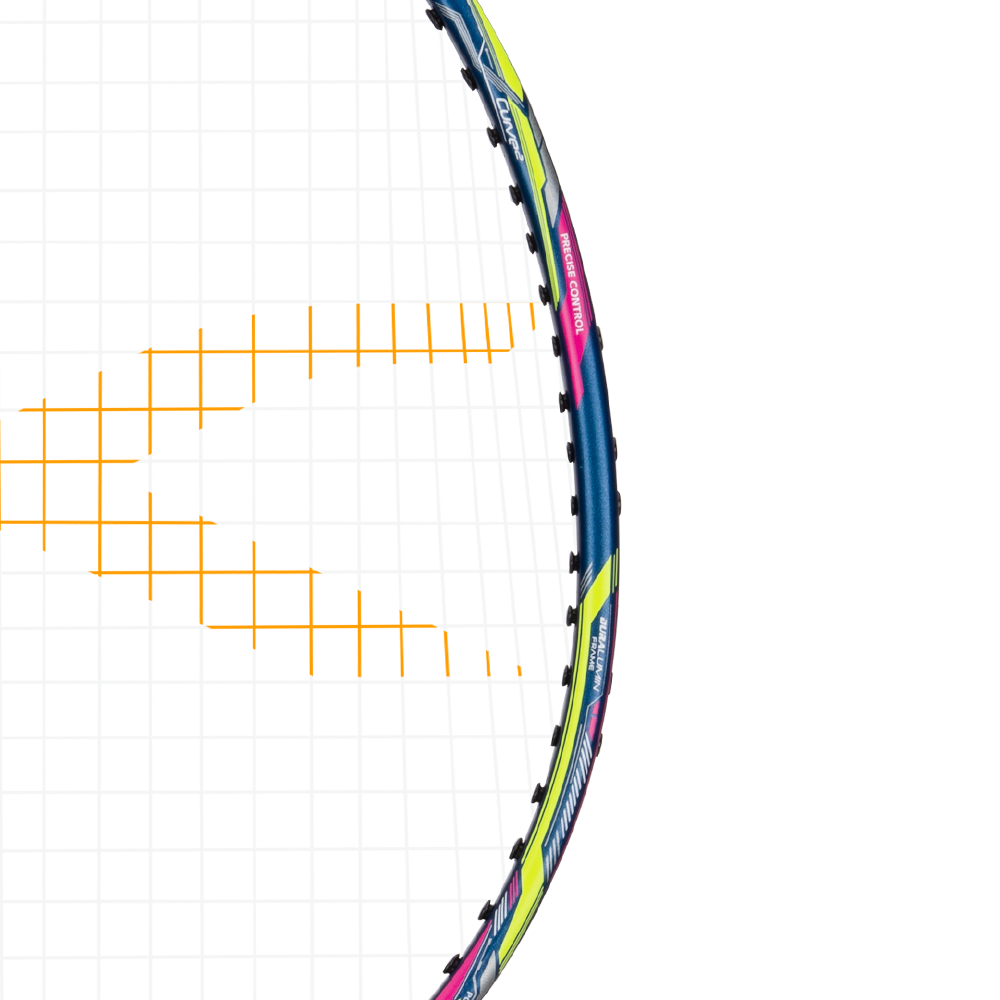 Hundred Powertek 2000 Pro Strung Badminton Racket - Navy 2U G6 (HBRR-3S034-4) Badminton Rackets Hundred