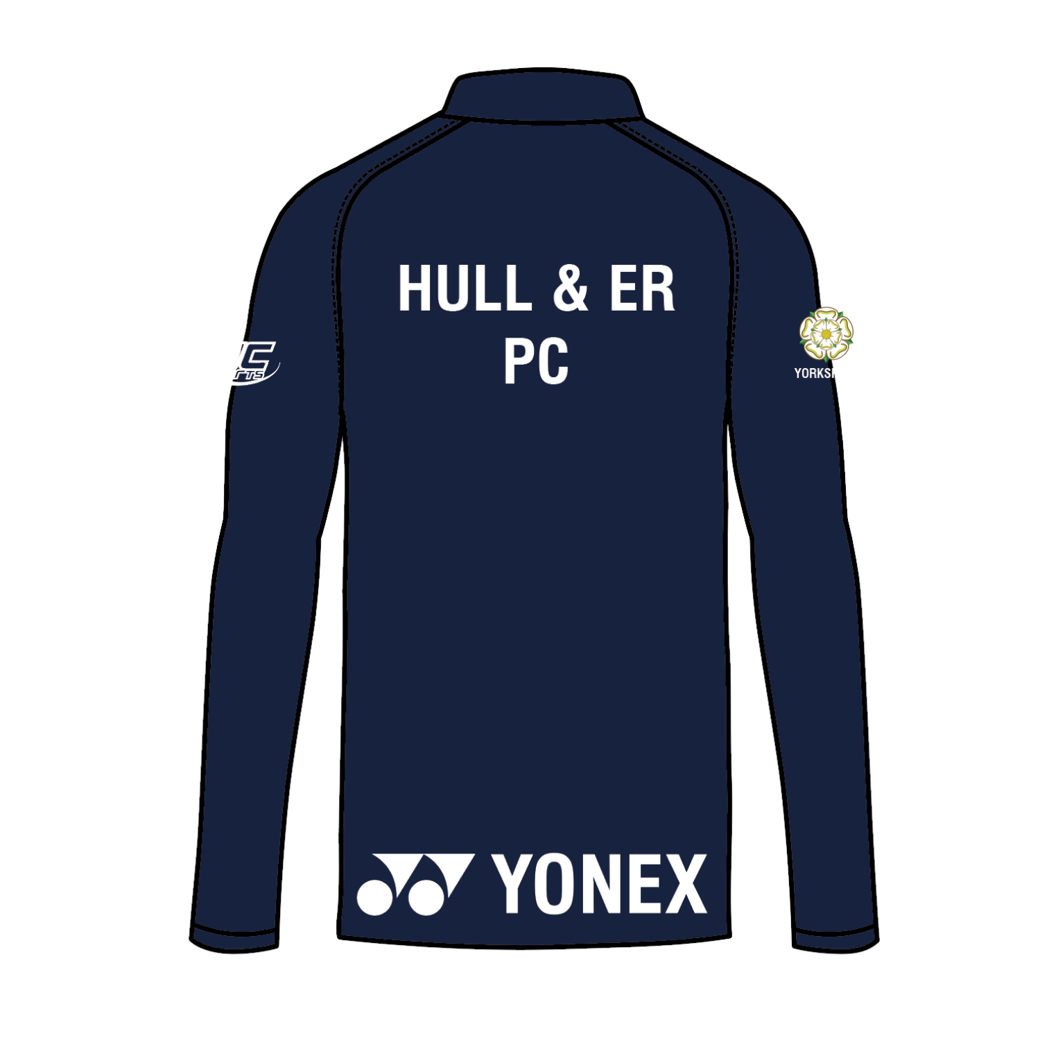 Hull & East Riding PC Midlayer 1/4 ZIP Junior - Navy/Orange