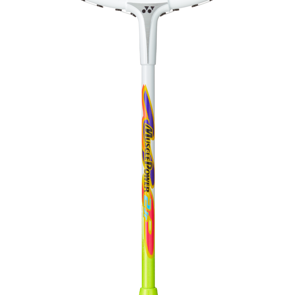 Yonex Muscle Power 2 Jr Badminton Racket (White/Lime Yellow)