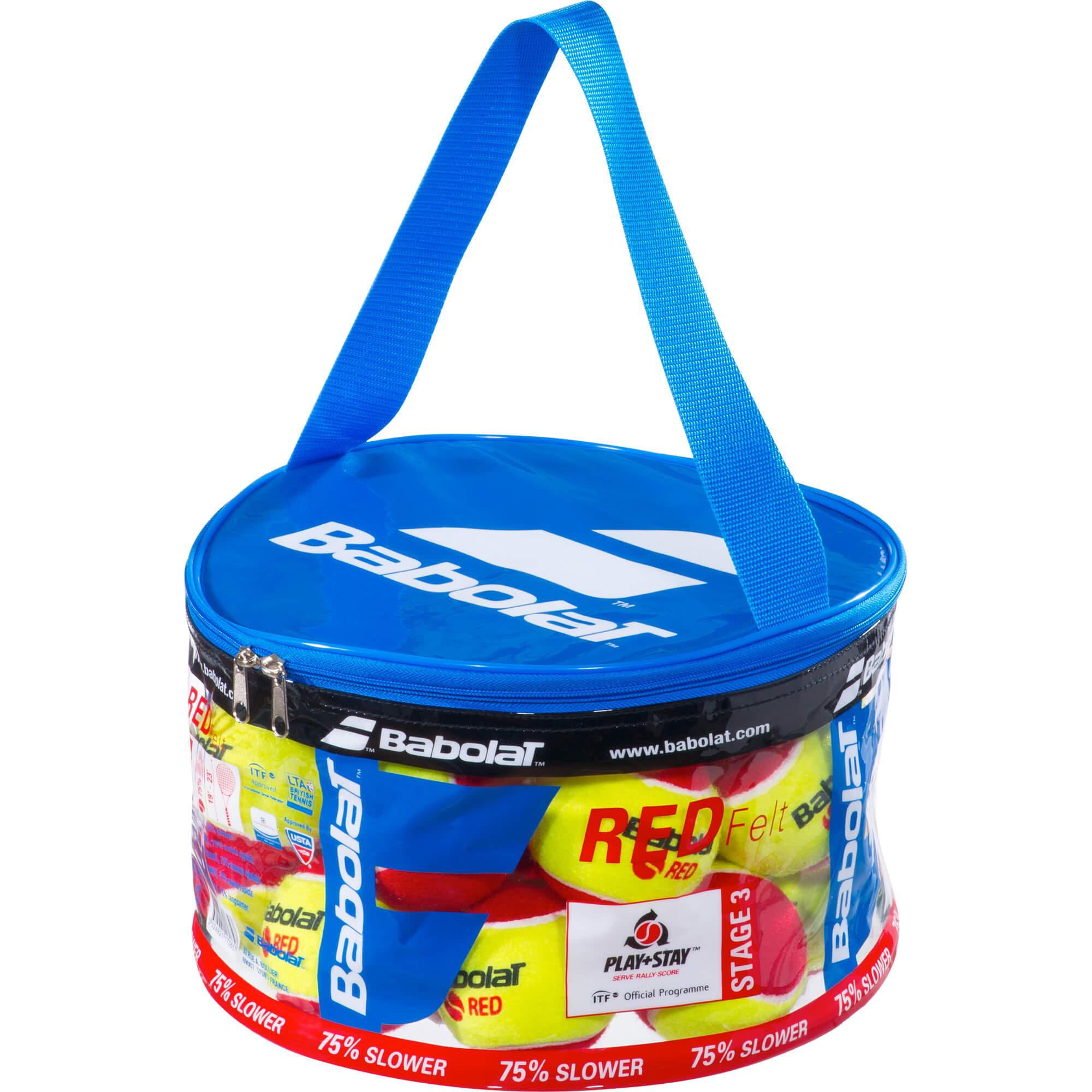 Babolat Red Stage 3 Felt Tennis Ball Bag X 24 516005-113
