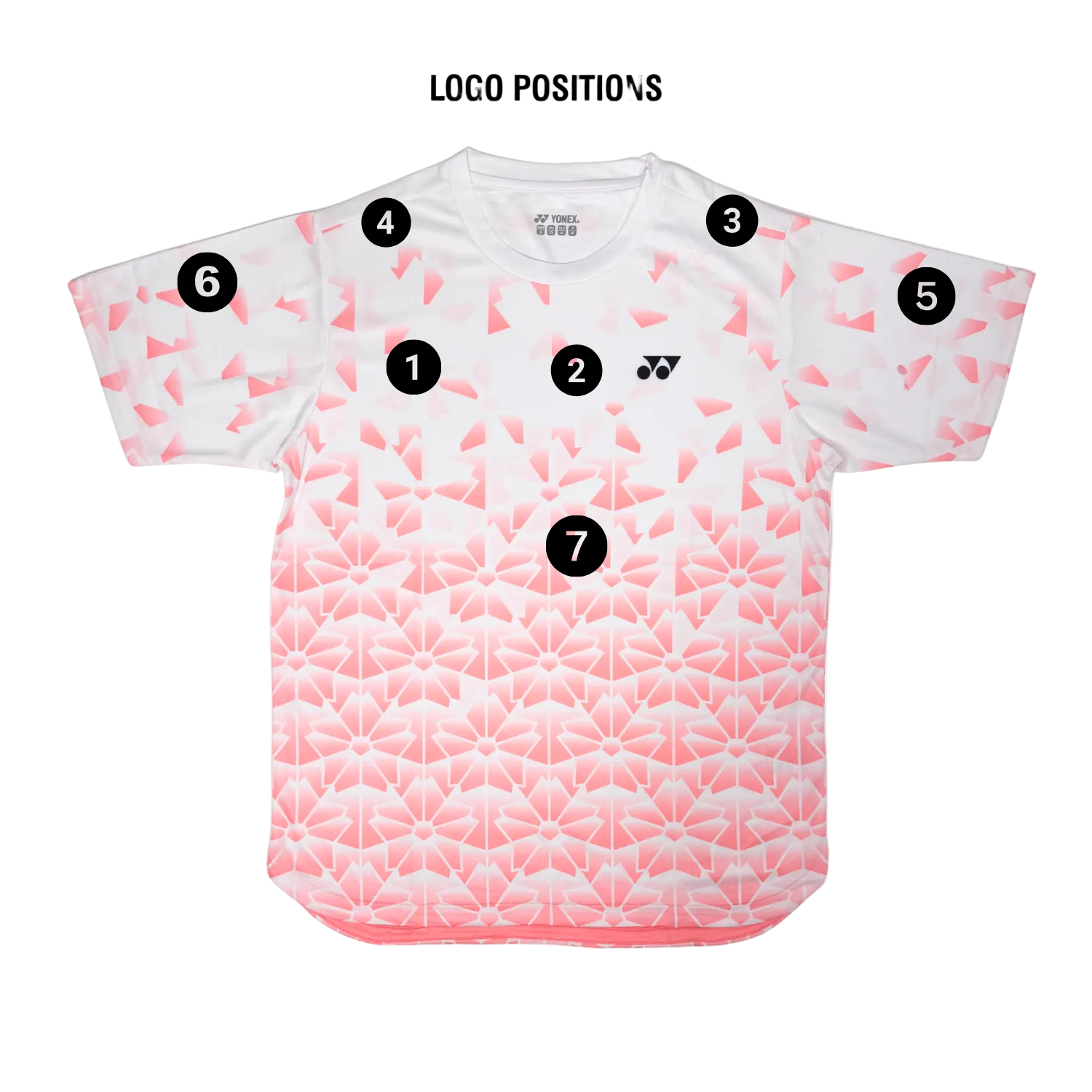 Yonex YTM 13 Crew Neck Sakura T-Shirt Unisex - White Clothing Yonex