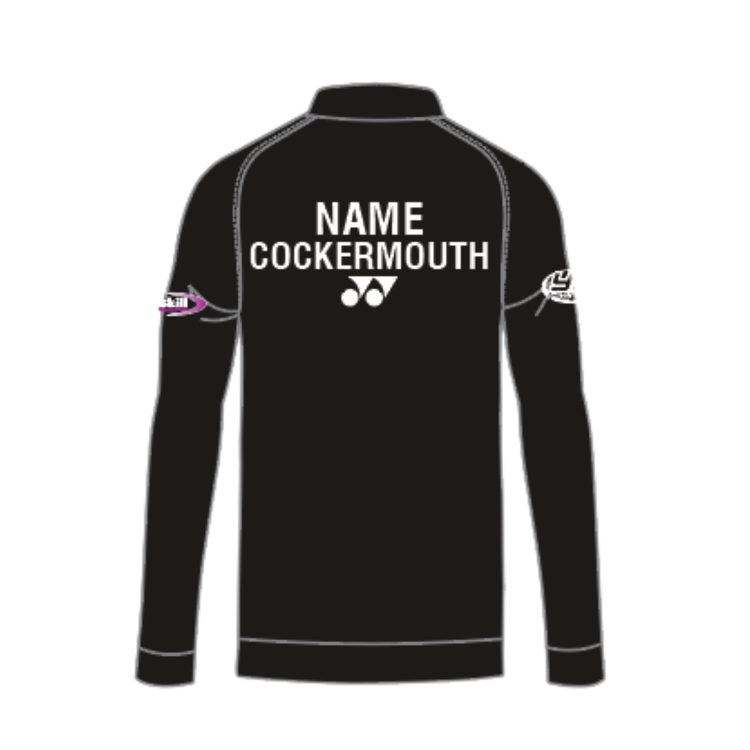 Yonex Cockermouth Badminton Track Top Junior - Sky/Black