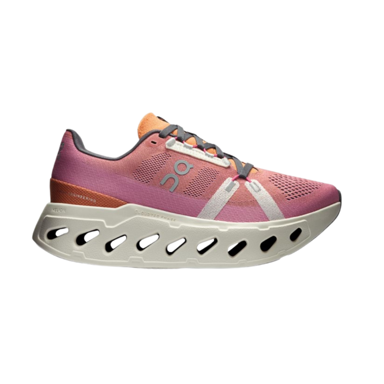 On Cloudeclipse Running Shoes Women - Tangerine/Ivory