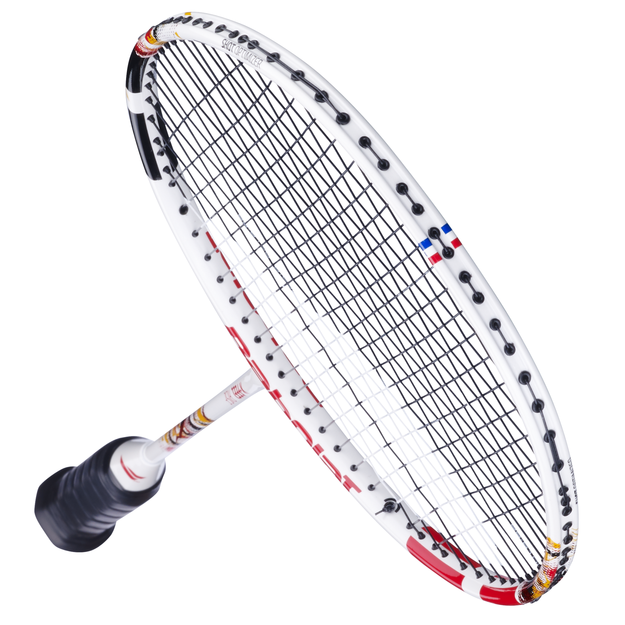 Babolat X-Feel Rise 2025 Unstrung Badminton Racket (601485) - White/Red Badminton Rackets Babolat