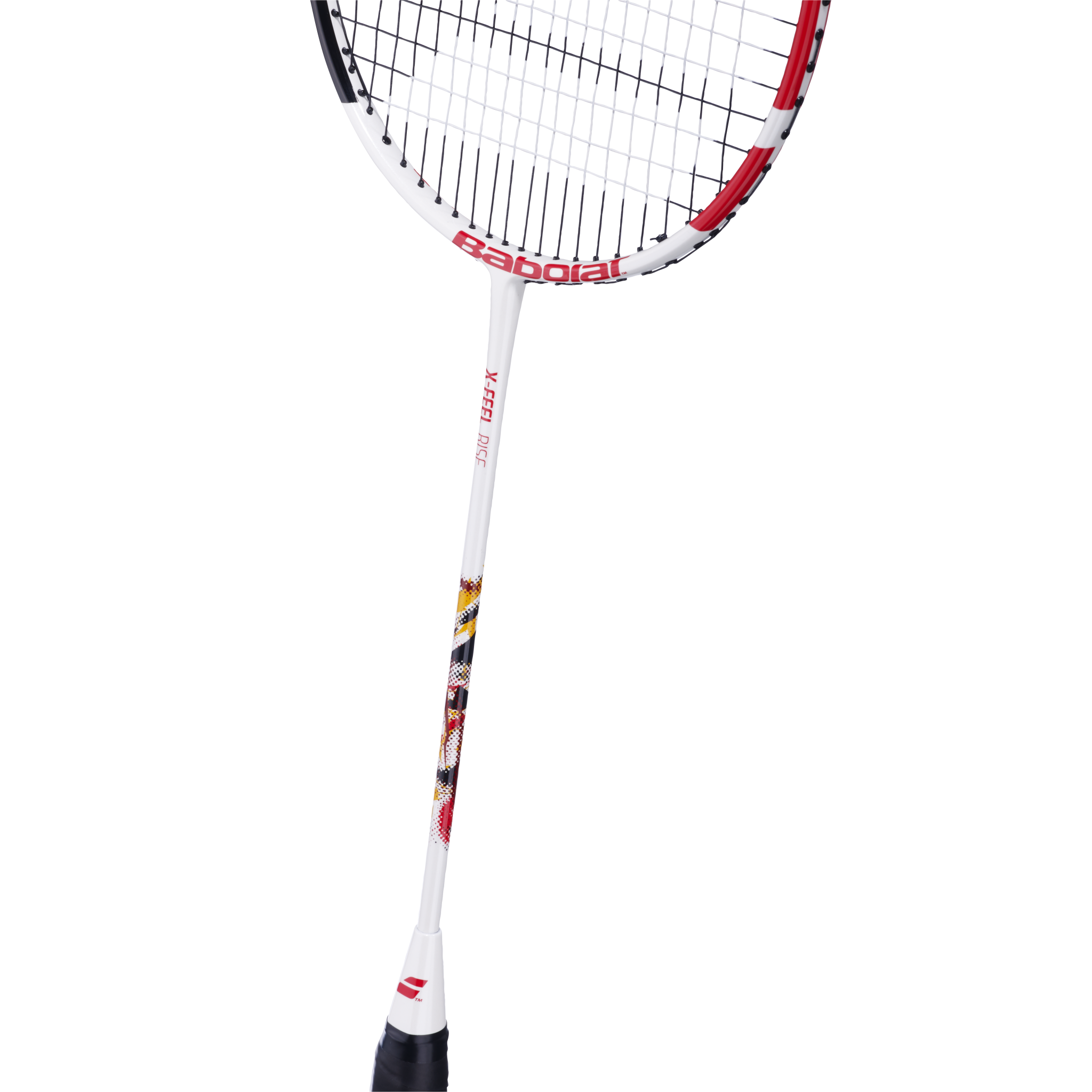 Babolat X-Feel Rise 2025 Unstrung Badminton Racket (601485) - White/Red Badminton Rackets Babolat