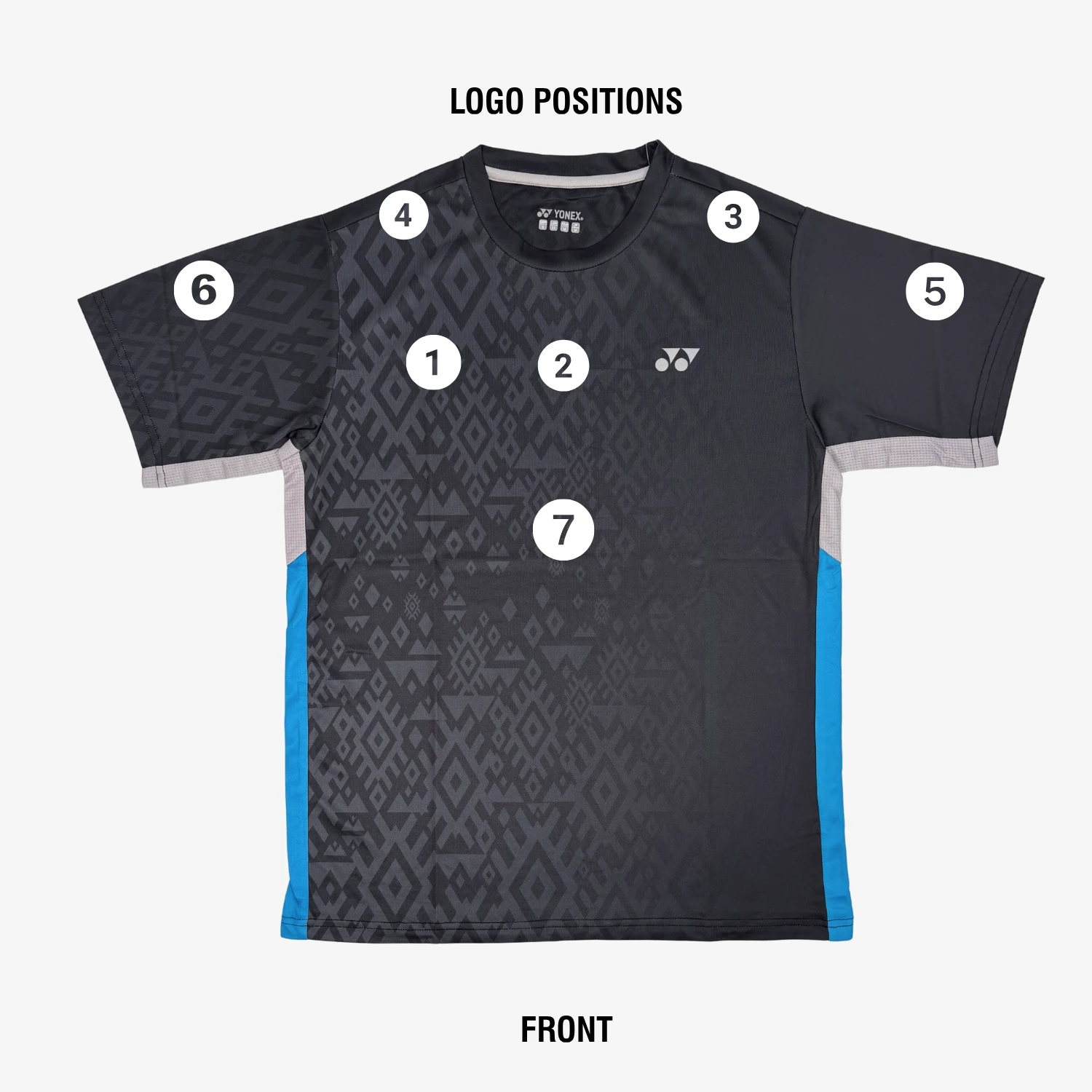 Yonex YTJ 11 Batik Fade 2 T-Shirt Junior - Black Clothing Yonex
