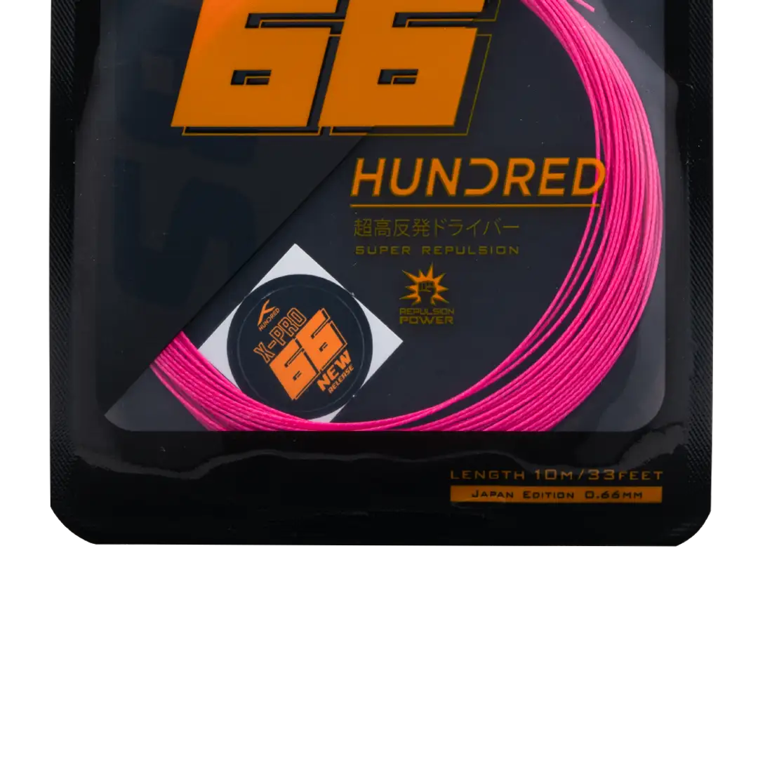 Hundred 66 X Pro Badminton String Set - Pink