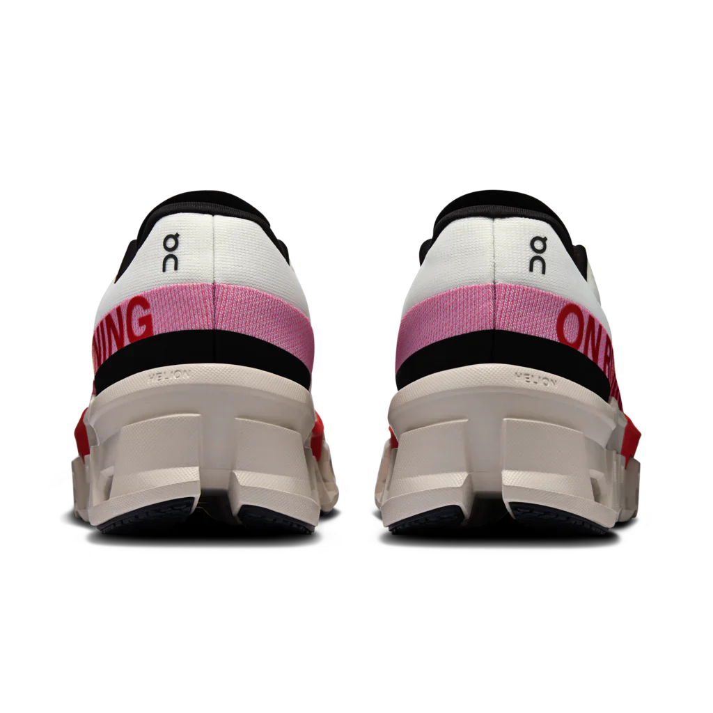 On Cloudmonster 2 Running Shoes Women - Ivory/red