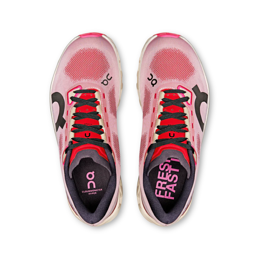 On Cloudmonster Hyper Running Shoe Women - Red/Cream