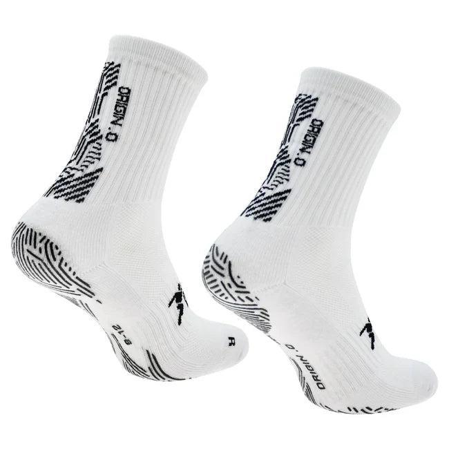 Precision Origin.0 Grip Socks Unisex - White/Black