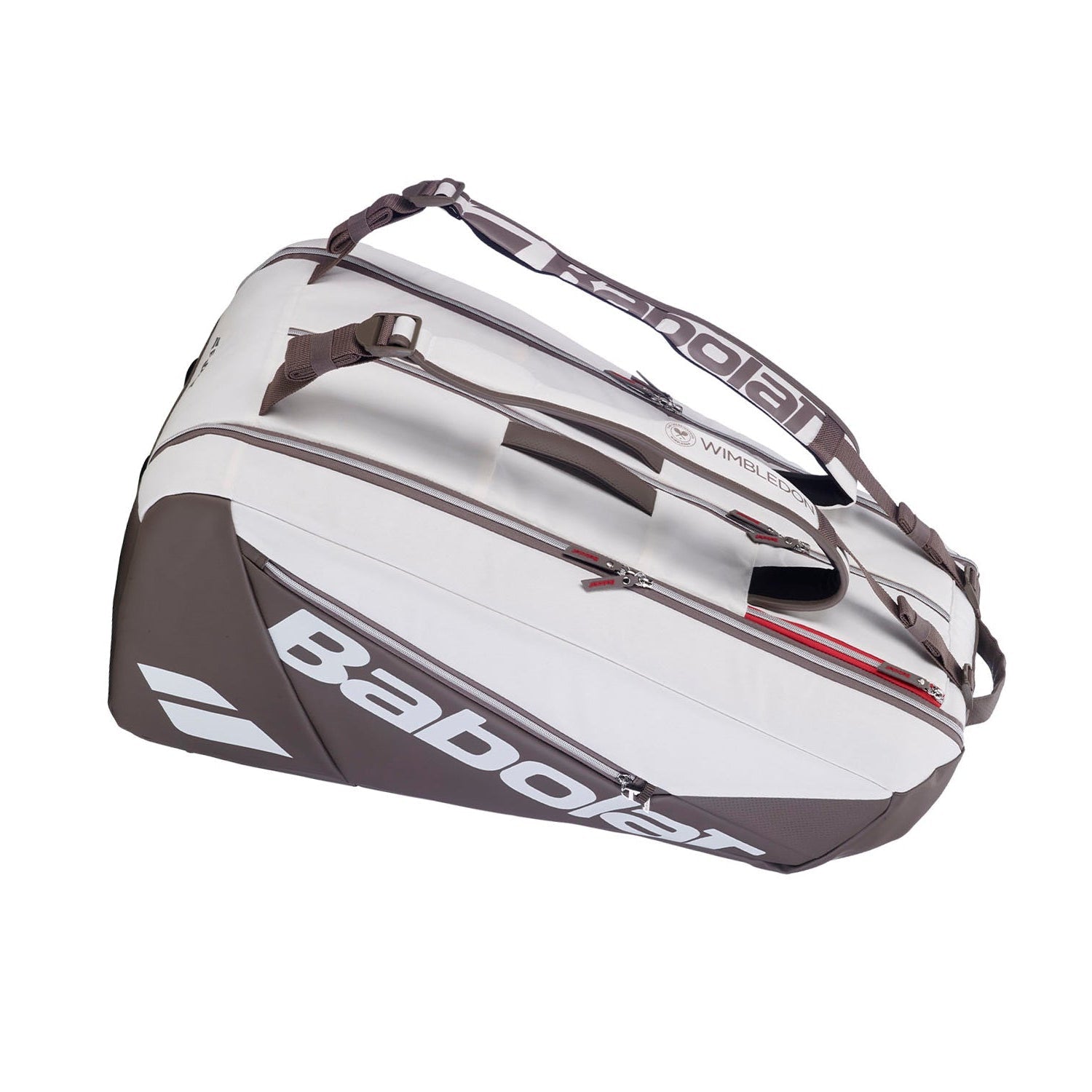 Babolat RH9 Pure Wimbledon 2026 Racket Bag - White White 9 Rackets Luggage Babolat