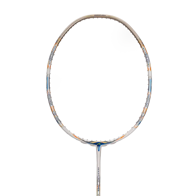 Hundred Aeroflash 7000 Attack 2U Badminton Racket - White/Gold/Blue