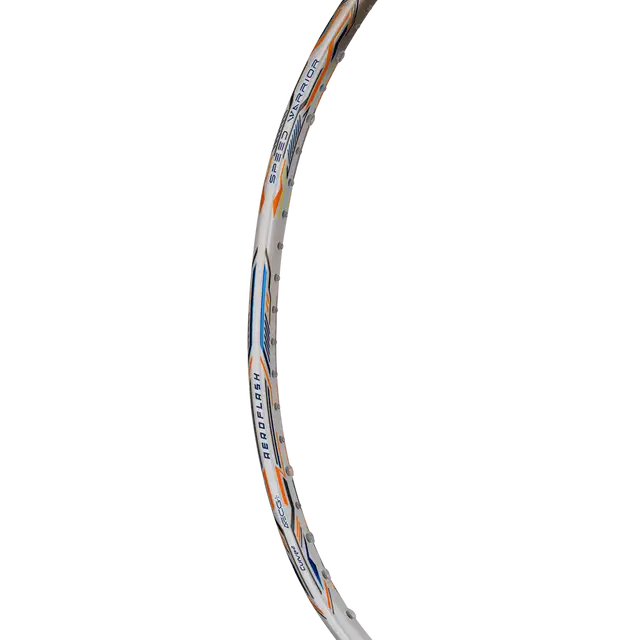 Hundred Aeroflash 7000 Attack 2U Badminton Racket - White/Gold/Blue