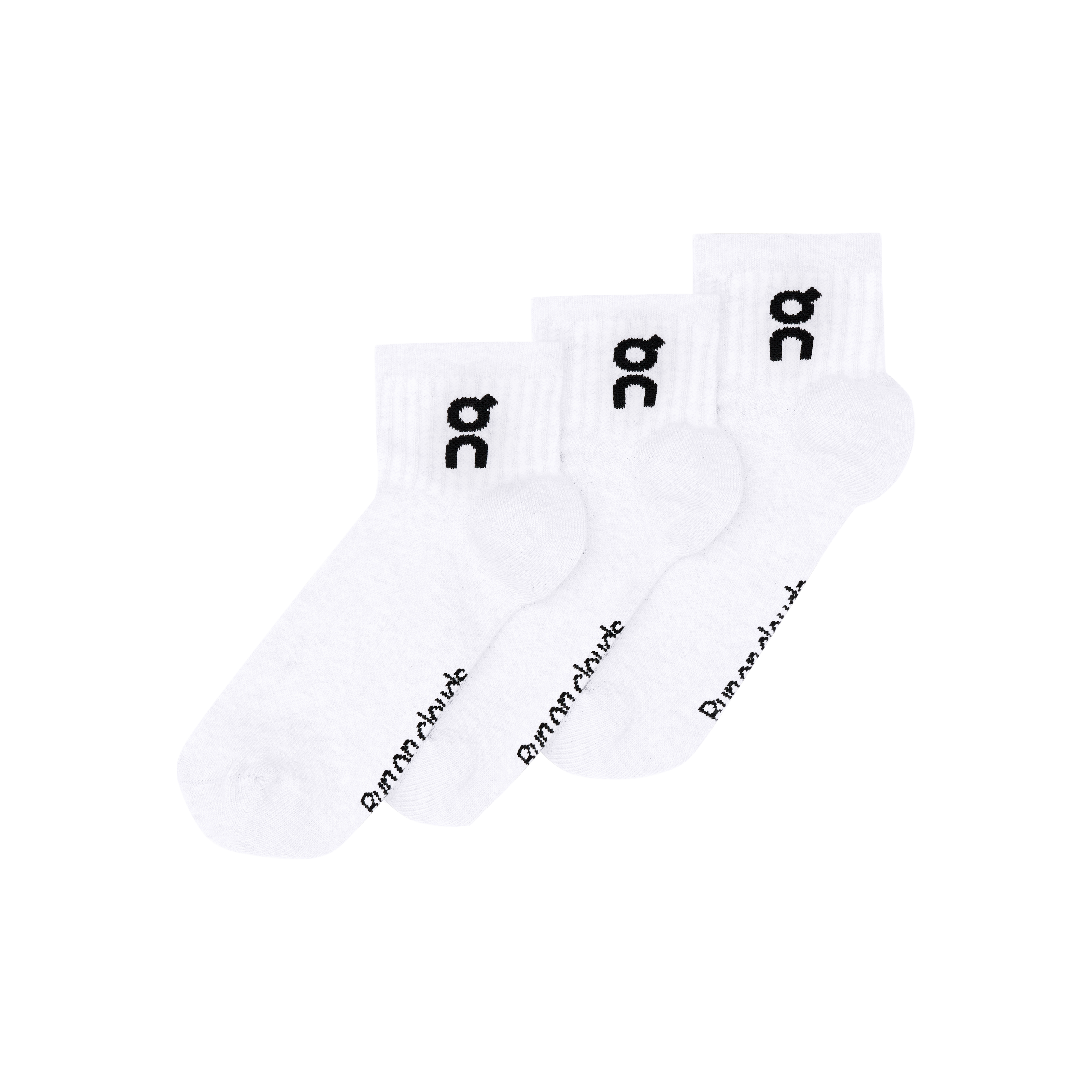 On Running Logo Mid Sock Unisex - White
