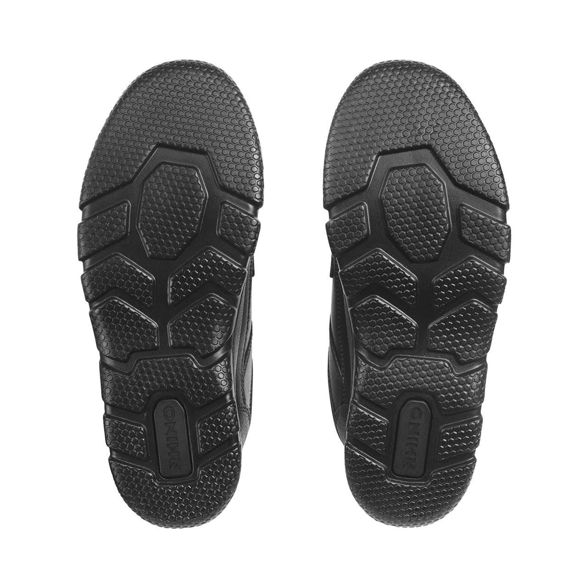 Start-Rite Rhino Warrior 8237 senior leather school shoes, black, close-up detail