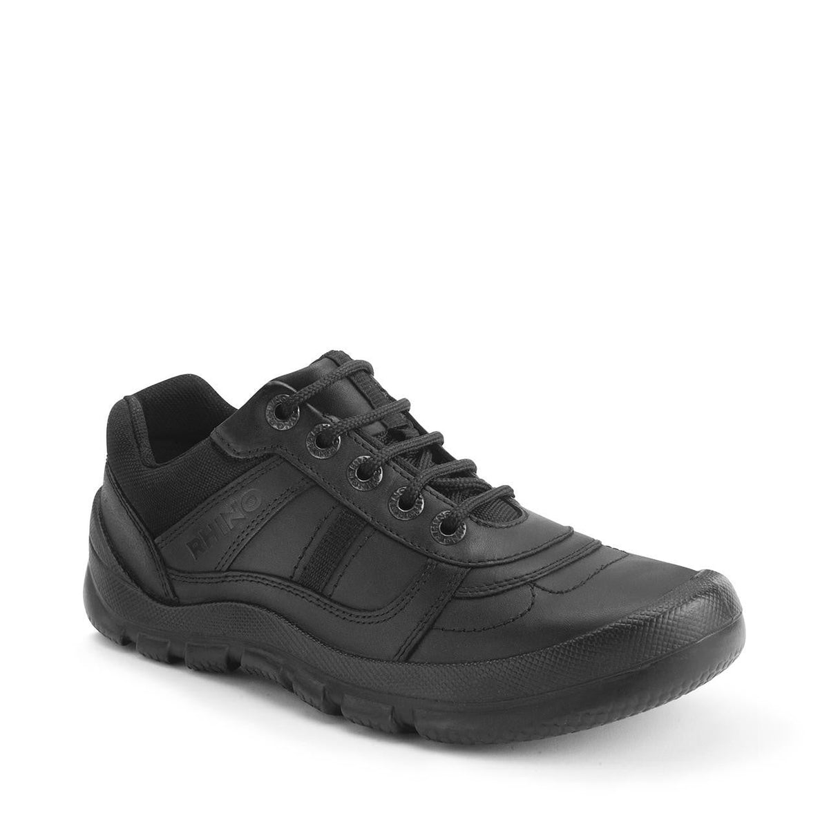 Rhino Sherman 8238 Senior Leather School Shoes - Black School Shoes Start-Rite