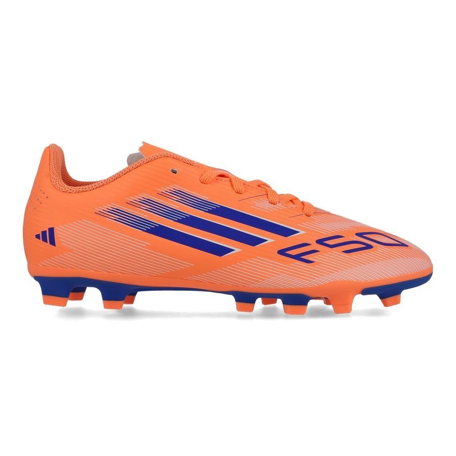 Adidas F50 Club FG/MG Football Boots Junior - Beam Orange/Lucid Blue/White JI0027