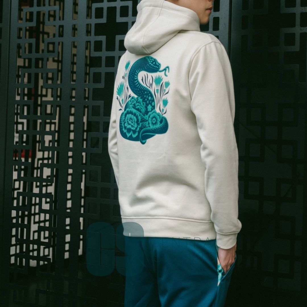 Yonex Coiled Snake Unisex Hood Ivory Clothing Yonex