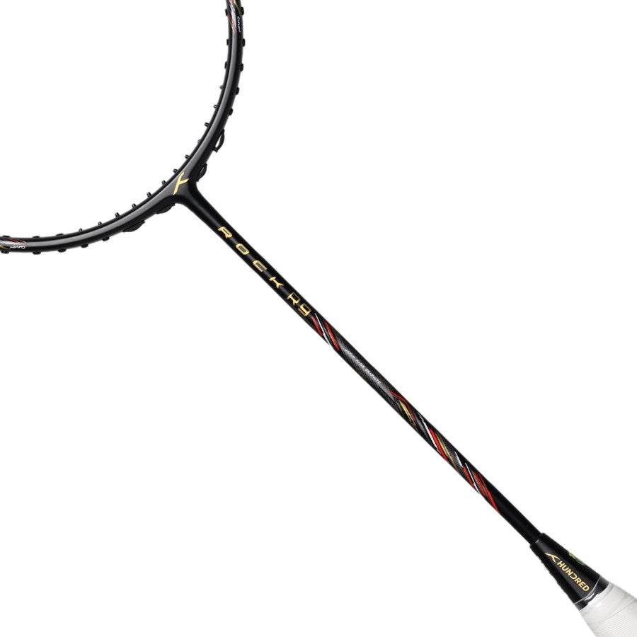 Hundred Rock R9 4U Badminton Racket - Black/Red