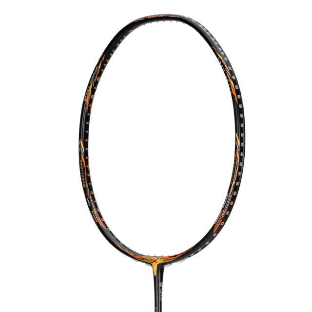 Hundred Aeroflash 8000 Attack 4U Badminton Racket - Charcoal/Black/Gold