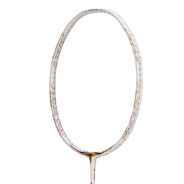 Hundred Aeroflash 8000 Zoom 5U Badminton Racket - White/Gold