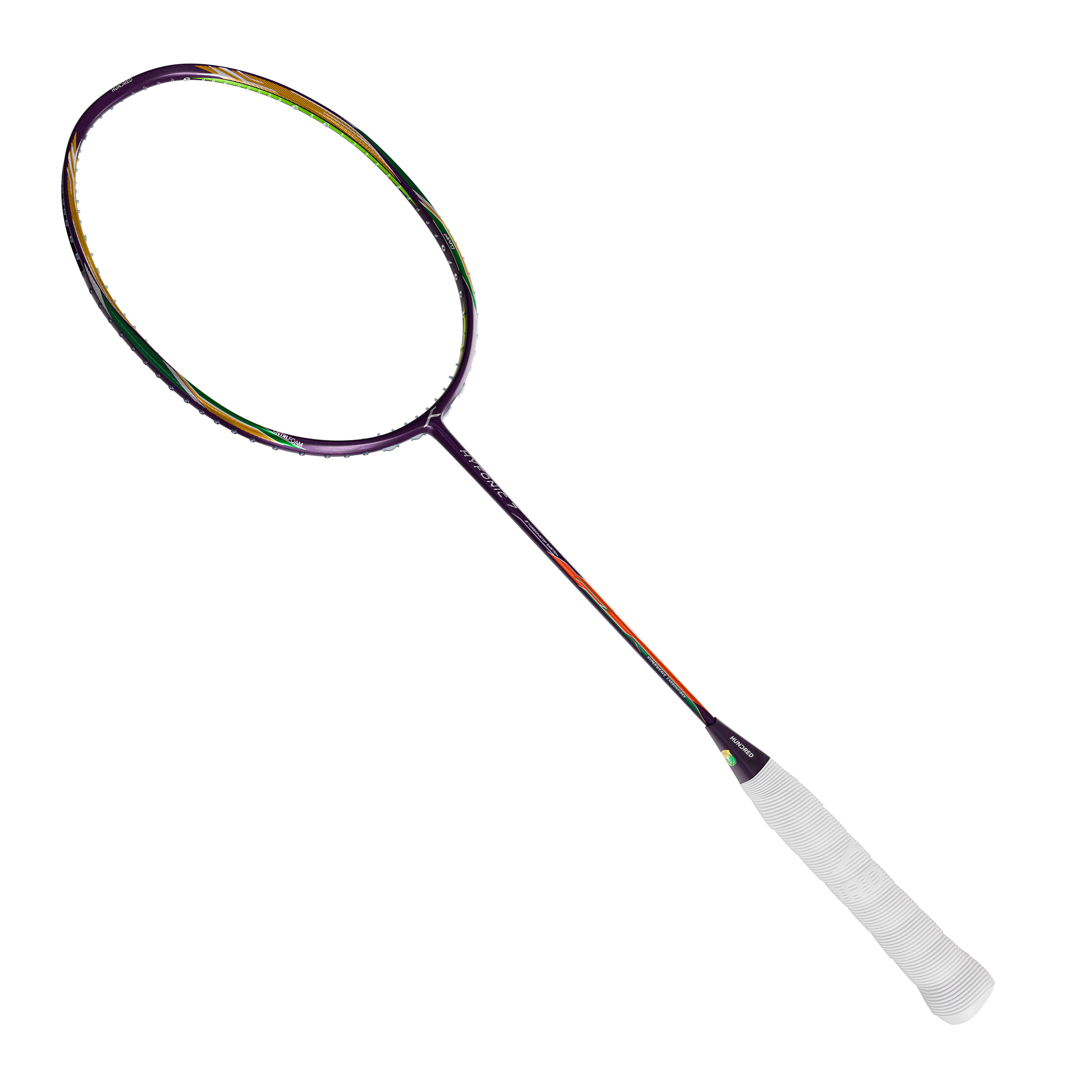 Hundred Hyfonic 7 Badminton Racket - Purple/Green