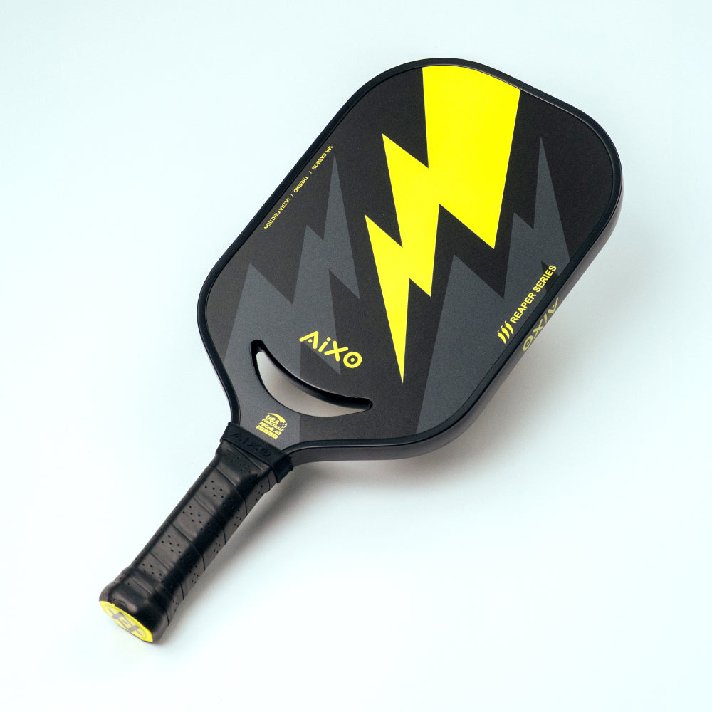 Aixo P14C Reaper Series Insane Bolt 18k Raw Carbon Pickleball Padel Pickleball Paddle Aixo