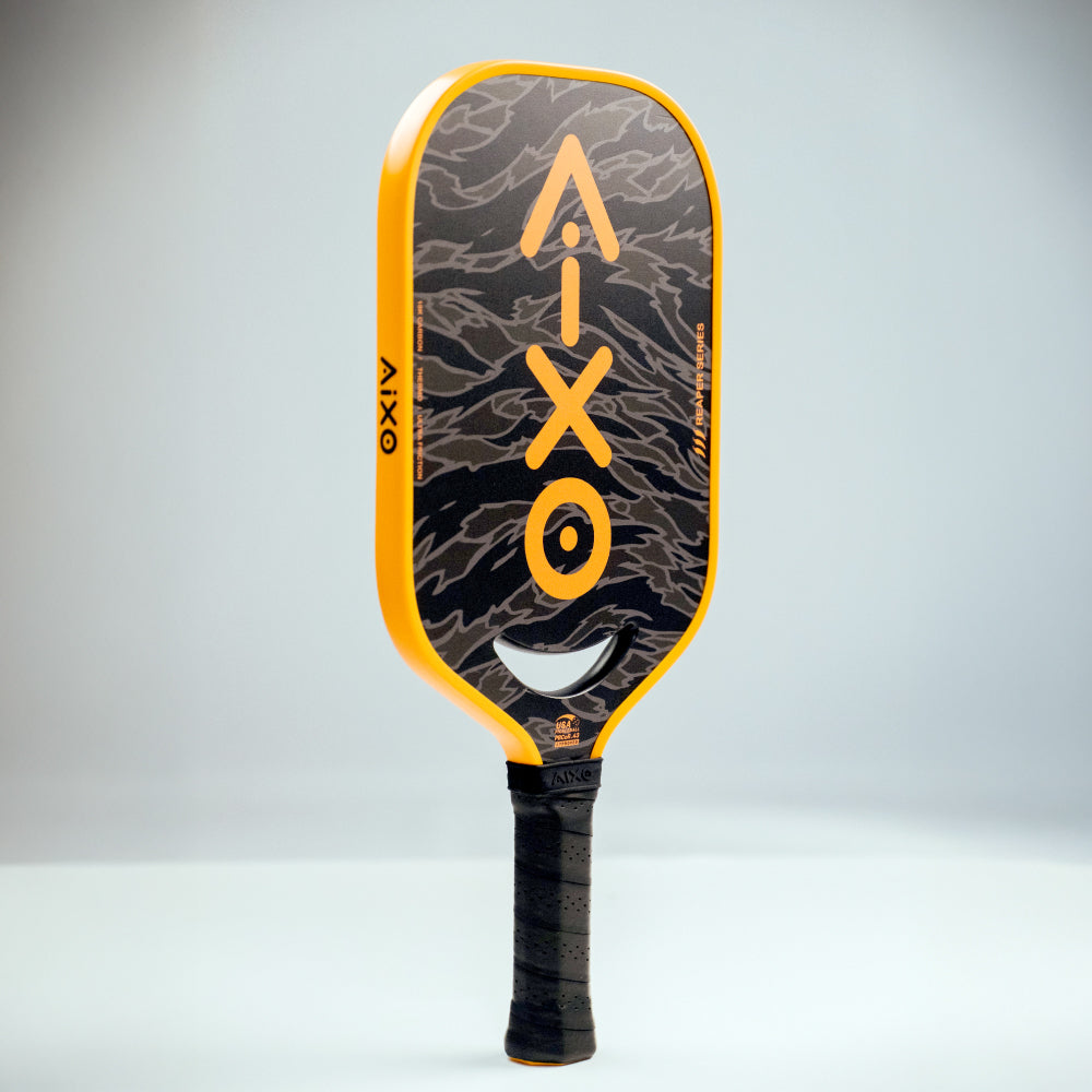 Aixo P14C Reaper Series Tiger King 18K Raw Carbon Pickleball Padel Pickleball Paddle Aixo