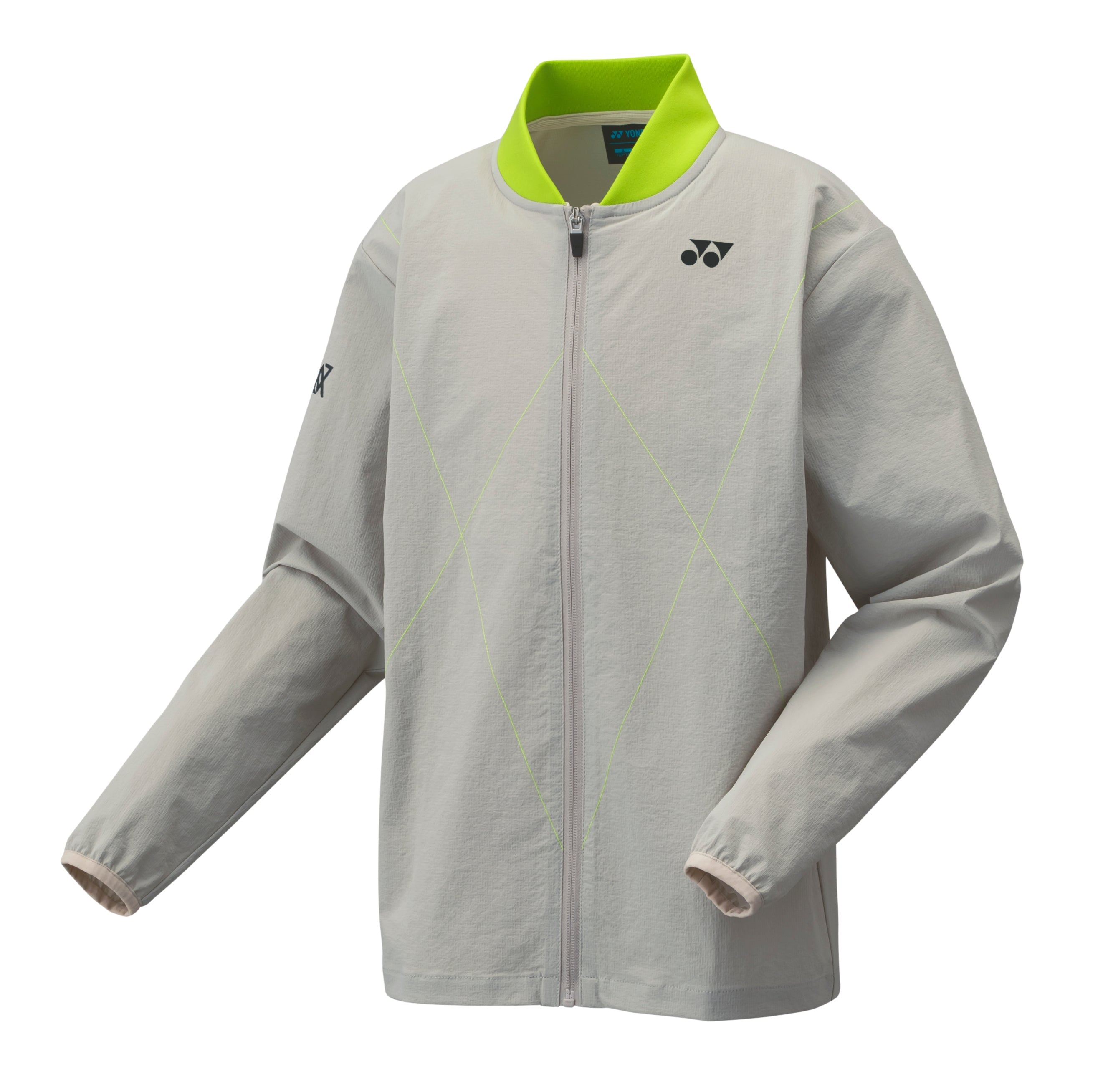 Yonex VA (50183JEX) Warm Up Jacket Junior (Grayish Beige) - VA - Viktor Axelsen Collection