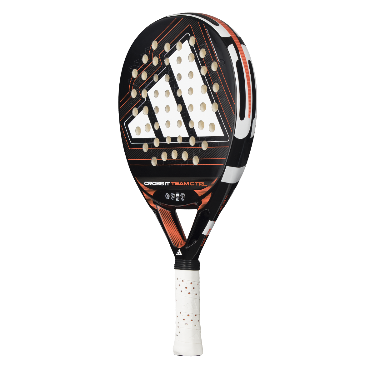 Adidas Cross It Team Ctrl 2026 Padel Racket - Black/White Padel Adidas