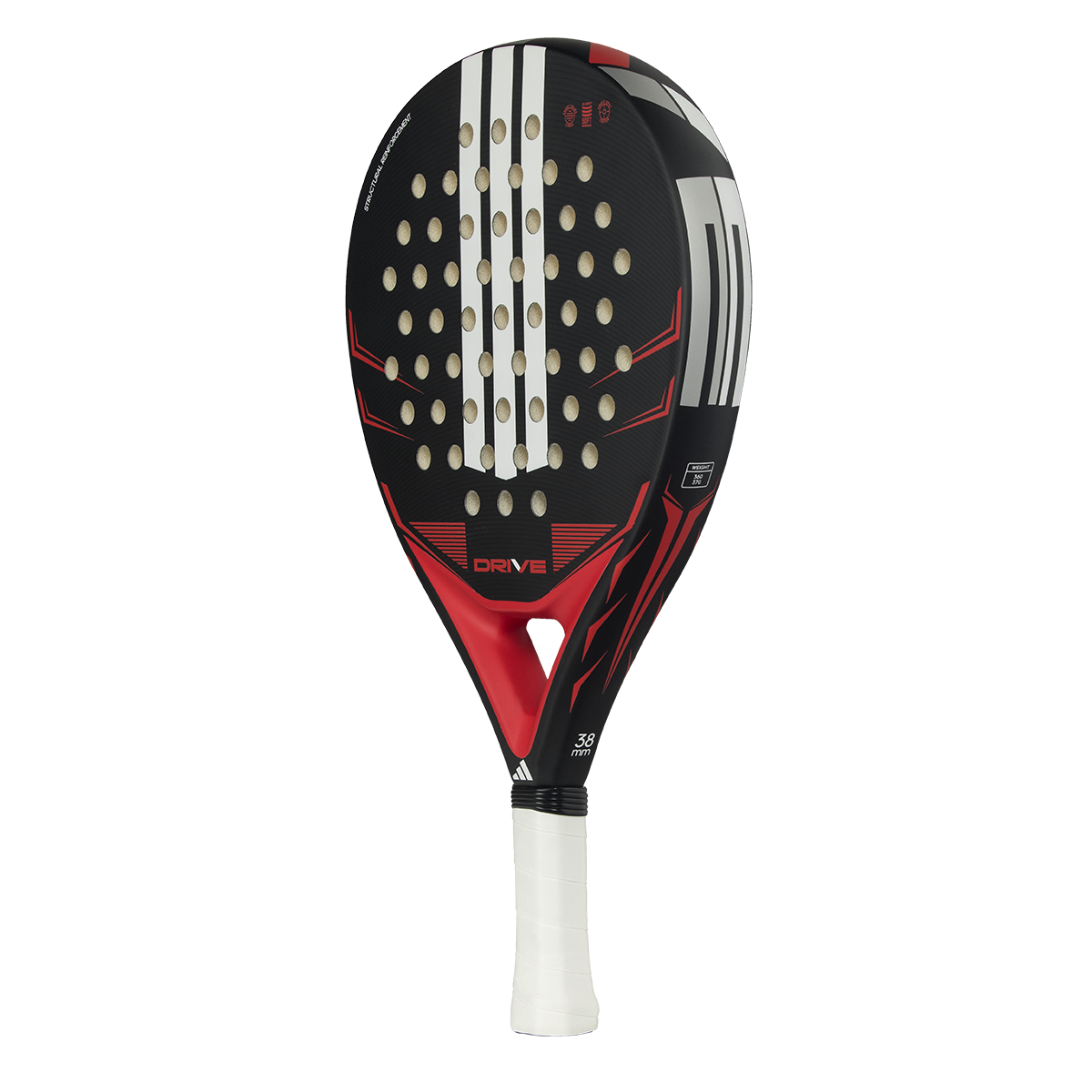 Adidas Drive Black 2026 Padel Racket - Black/Red Padel Adidas