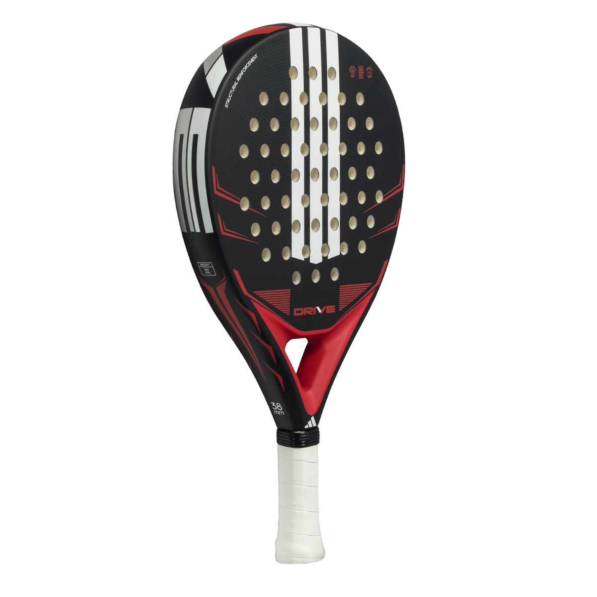 Adidas Drive Black 2026 Padel Racket - Black/Red Padel Adidas